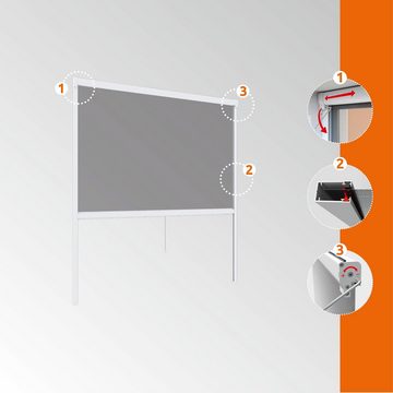 Insektenschutzrollo PLUS, Windhager, transparent, verschraubt, BxH: 130x160 cm