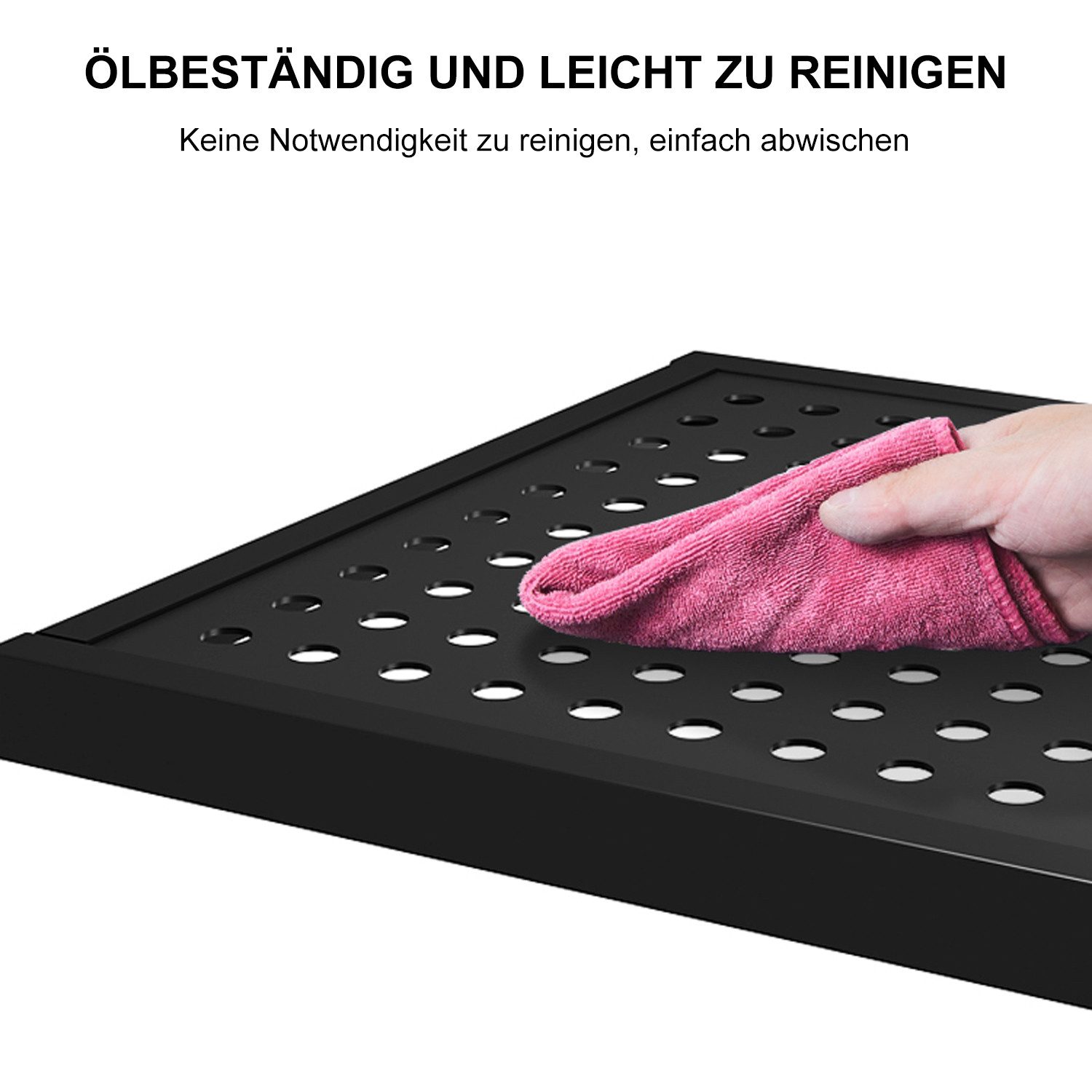 FOXSPORT Standregal mit Rollen, 1er-Packung, Komplett-Set, Traglast von 20 kg pro Ebene, mit 5 Ablagen, Schwerlastregal, Küchenregal, 72x37x163cm