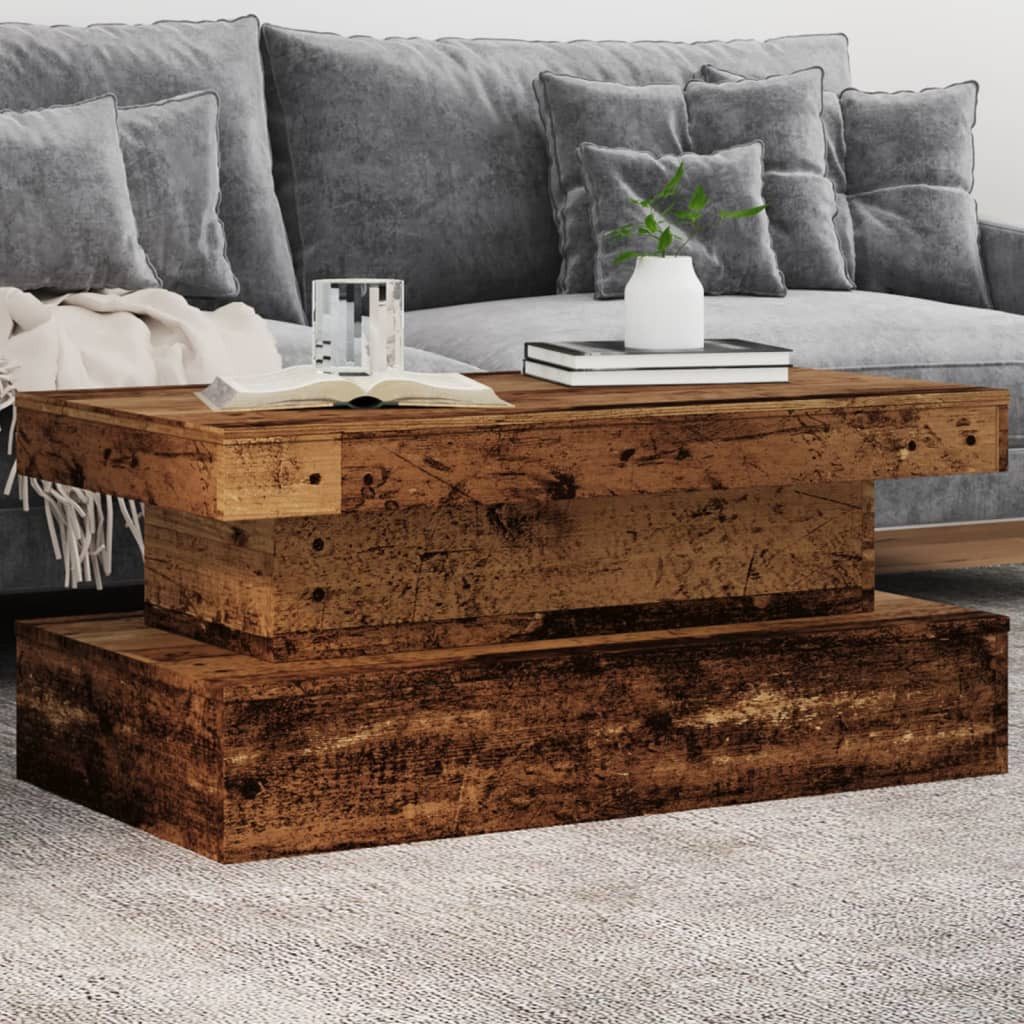 vidaXL Couchtisch Couchtisch mit LED Leuchten günstig online kaufen