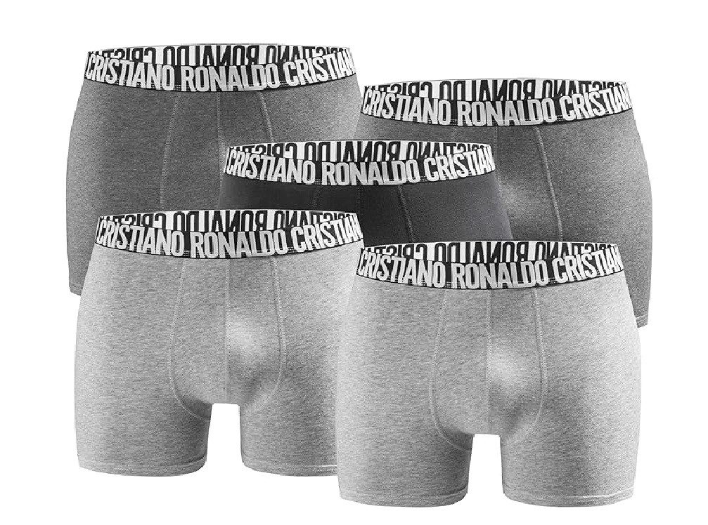 CR7 Boxer CR7 5er Pack Боксерские мужские трусы, боксерки Trunk Herren by Cristiano Ronaldo Grau Mix XL