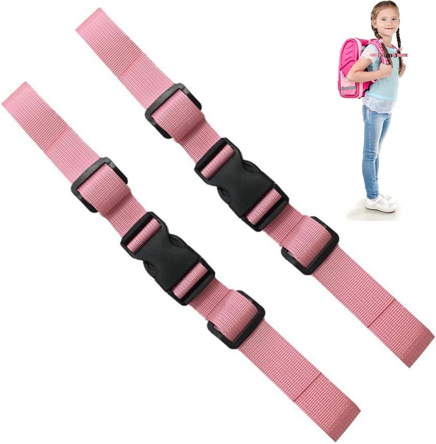 FELIXLEO Kinderrucksack 2 Stück Brustgurt Rucksack Verstellbar Rutschfest für Kinder Reise