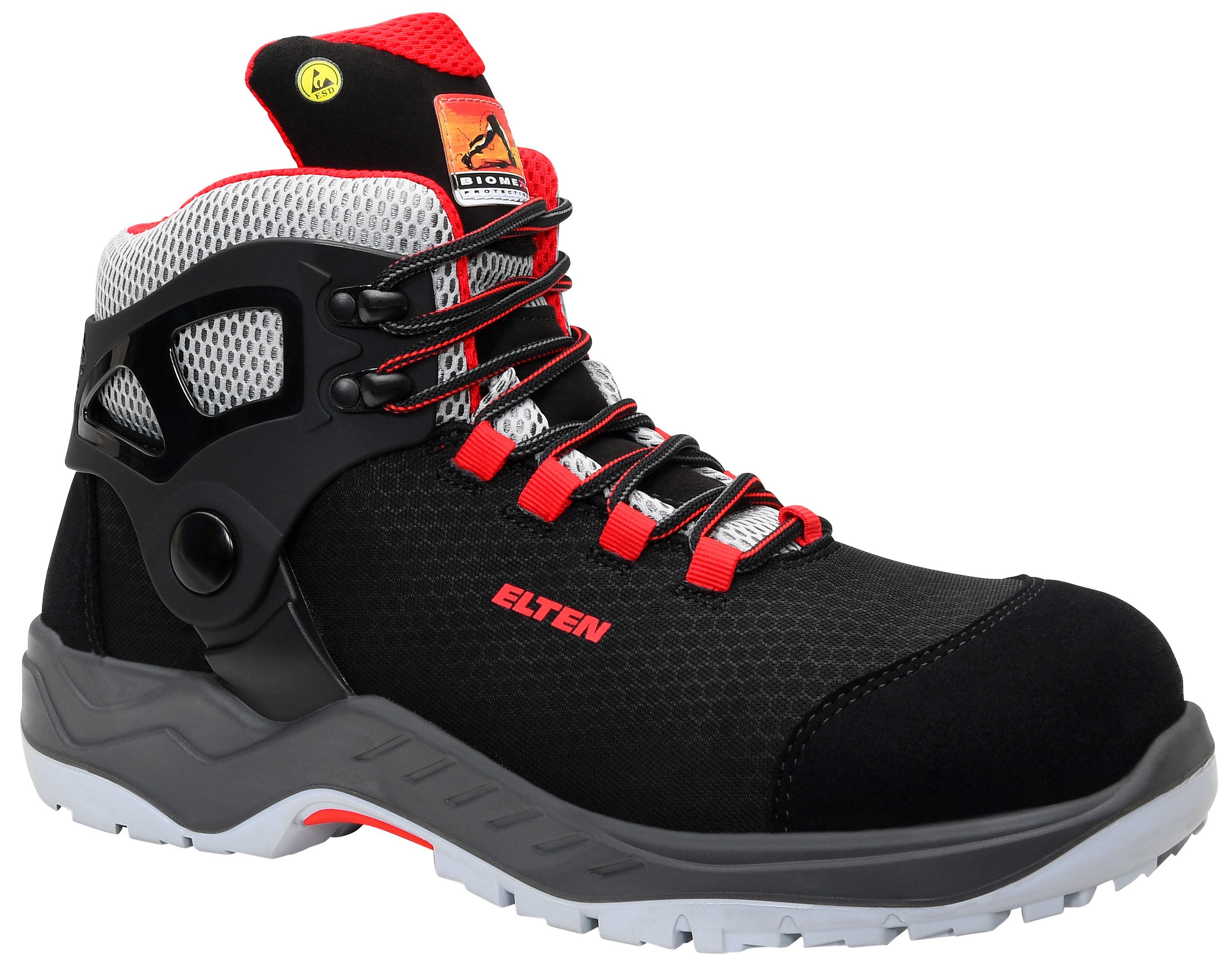 ELTEN ARTURO black-red Mid ESD S3S Защитные сапоги (Schuhkarton, Paar)