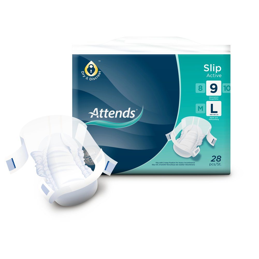 Attends GmbH Inkontinenz-Pants Attends Slip Active 9 Large (4x28 Stk)