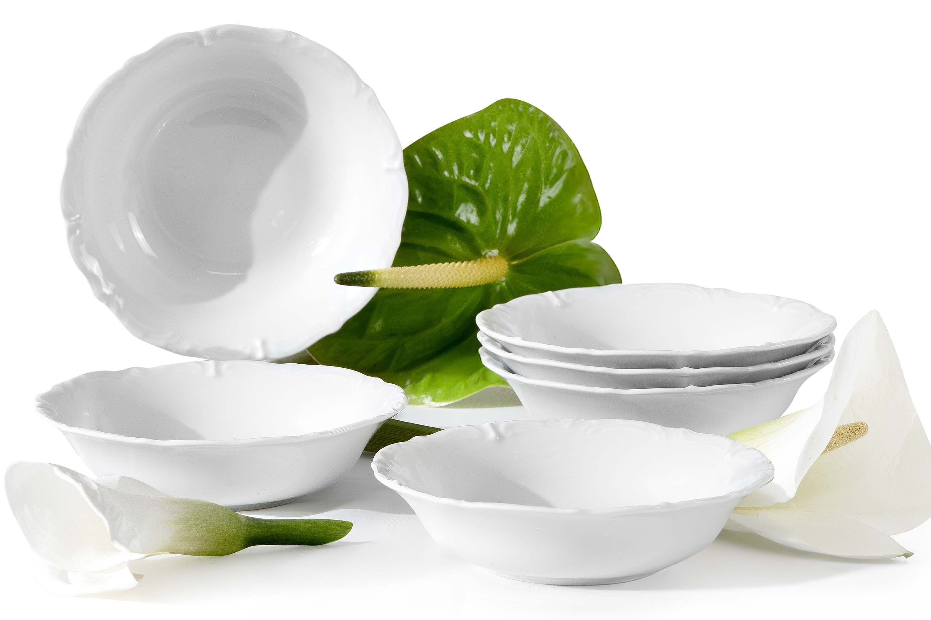 KONSIMO® Schüssel CHODZIEZ MARIA TERESA Salatschüssel-Set, Servierschale, Porzellan, Hochwertiges Premium-Porzellan, handgefertigt