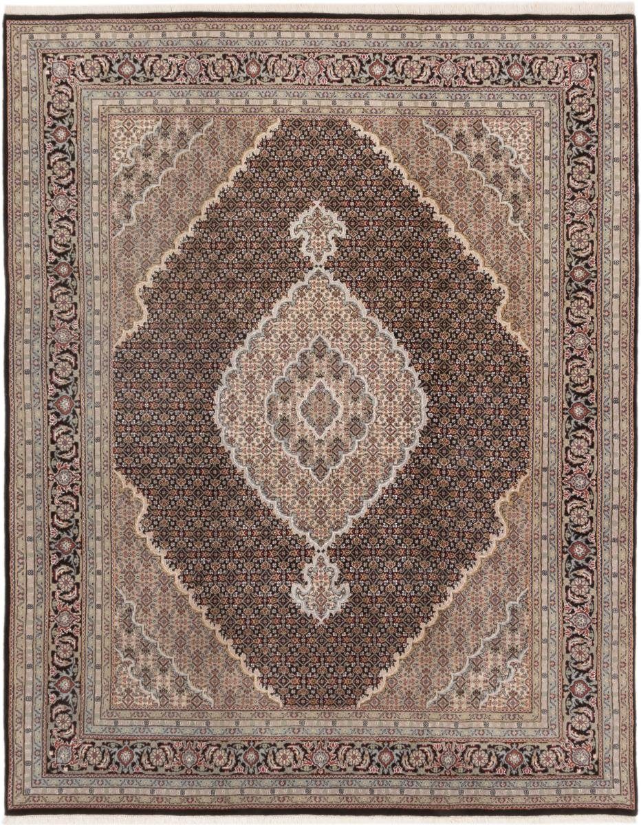 Orientteppich Indo Täbriz 241x302 Handgeknüpfter Orientteppich, Nain Trading, rechteckig, Höhe: 12 mm