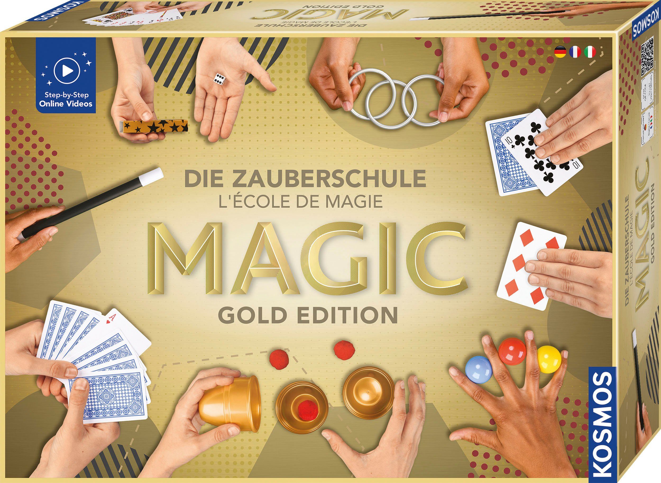 Kosmos Zauberkasten Die Zauberschule Magic - Gold Edition DFI | Zauberkästen