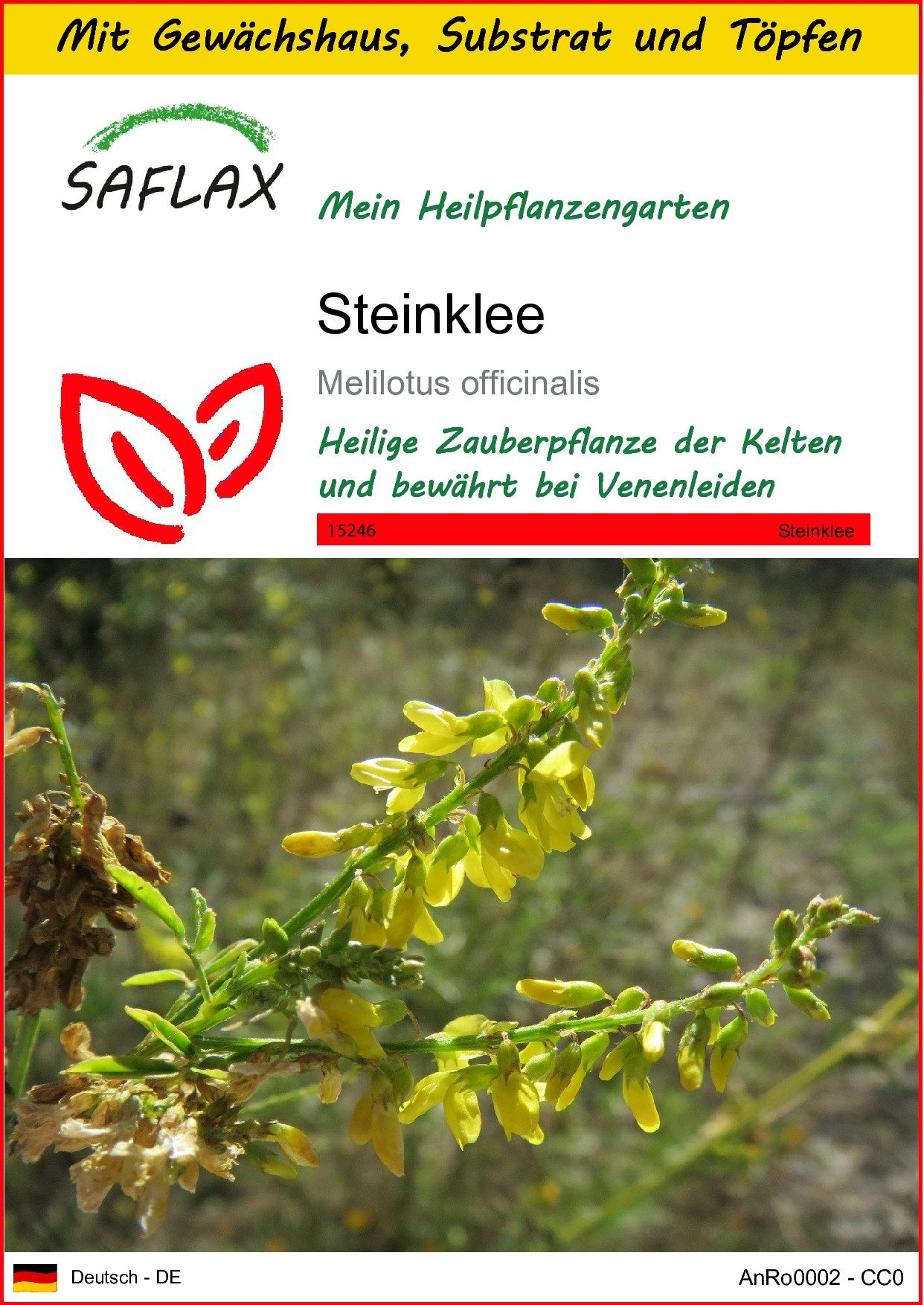 SAFLAX Blumensamen SAFLAX - Anzuchtset - Steinklee