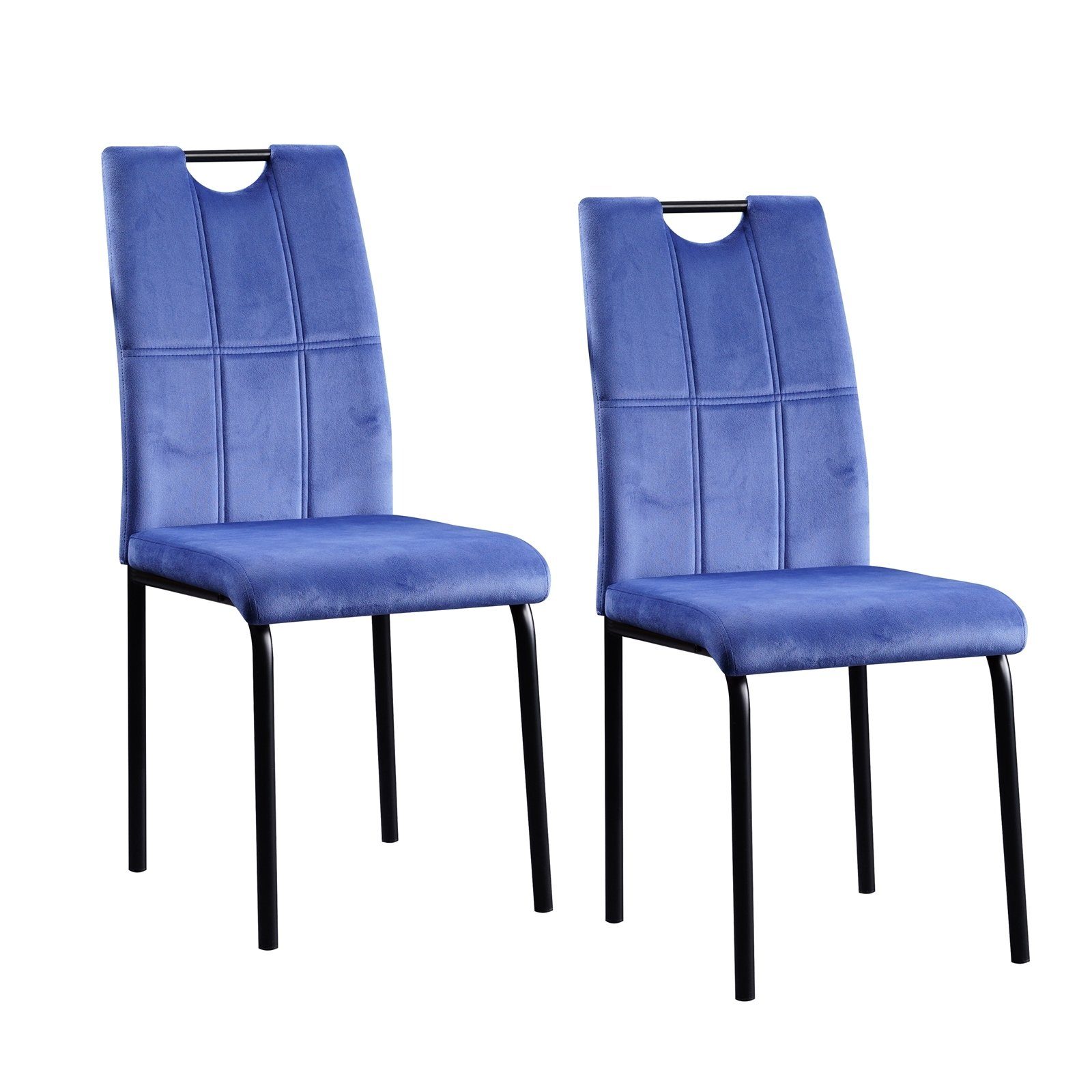 HTI-Living Esszimmerstuhl Stuhl Denton Velvet Blau (Set, 2 St), Esszimmerst günstig online kaufen