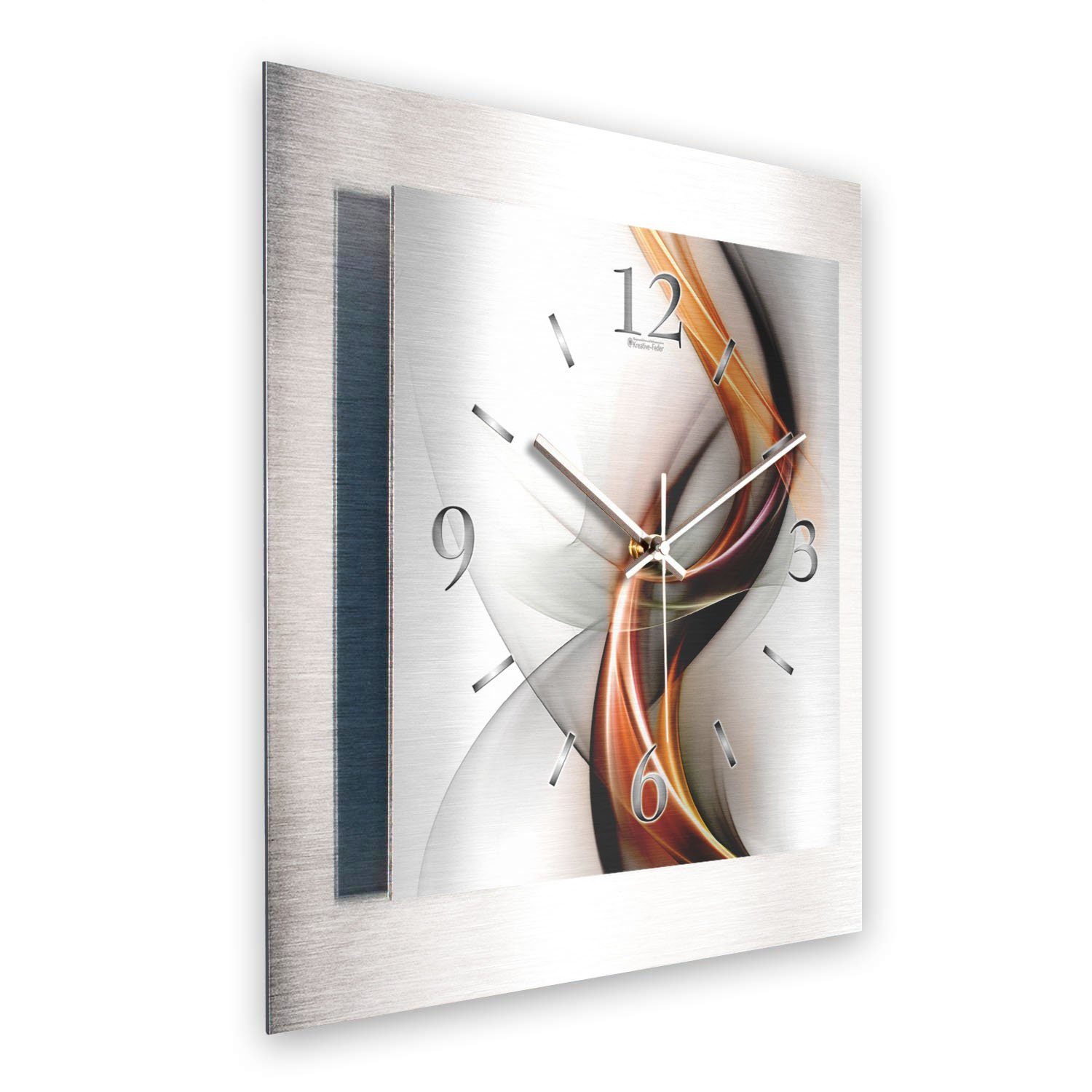 Kreative Feder Wanduhr 3D Designer-Wanduhr „Abstrakt günstig online kaufen