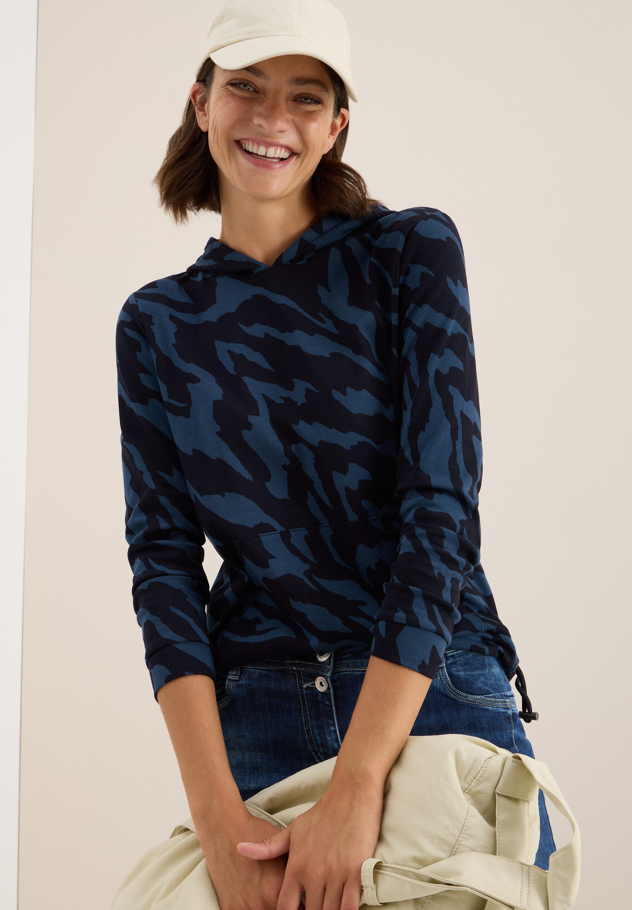 CECIL Sweatshirt mit All-Over Print günstig online kaufen