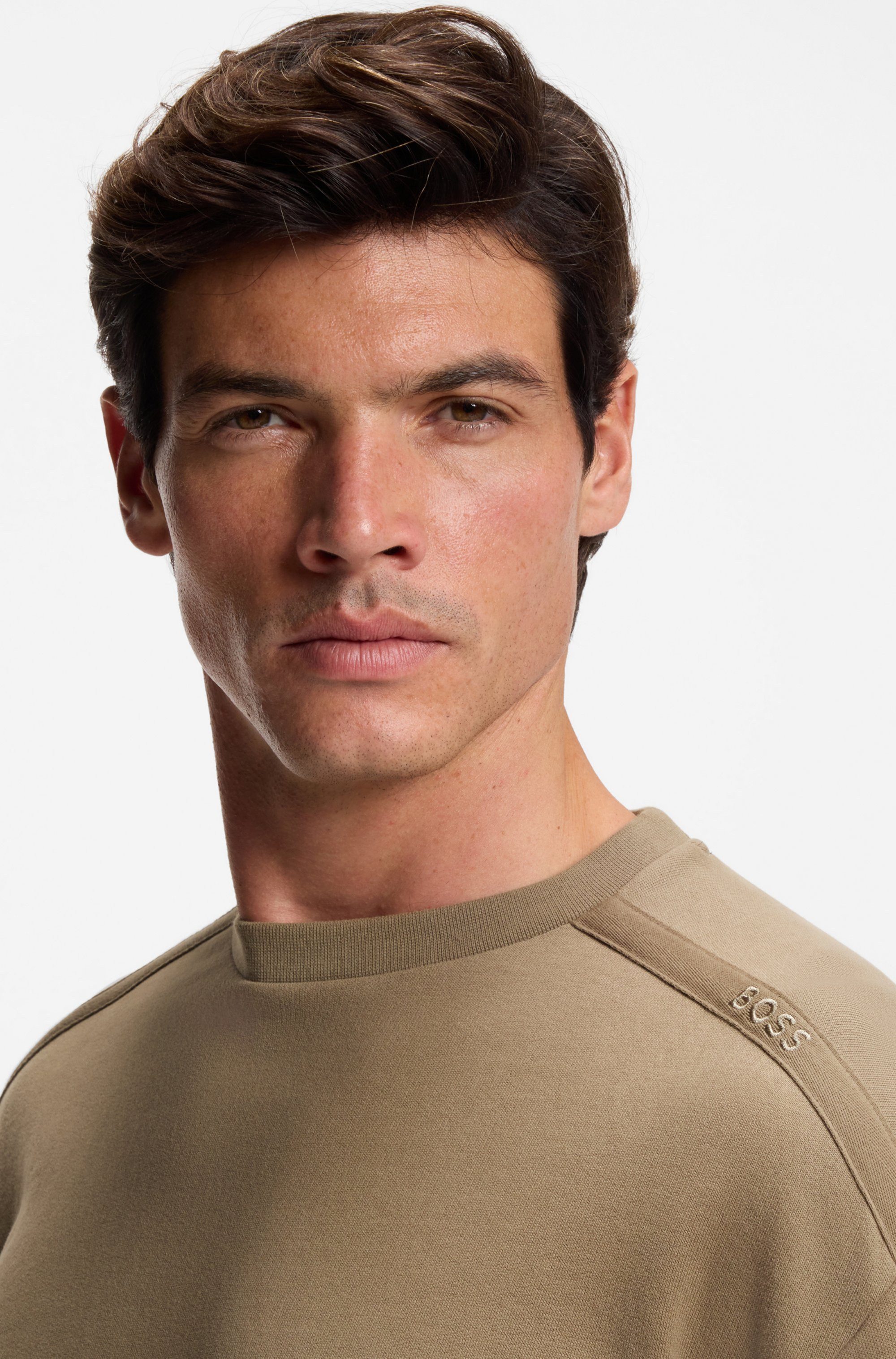 BOSS Sweatshirt Chevron Basic, normale Passform