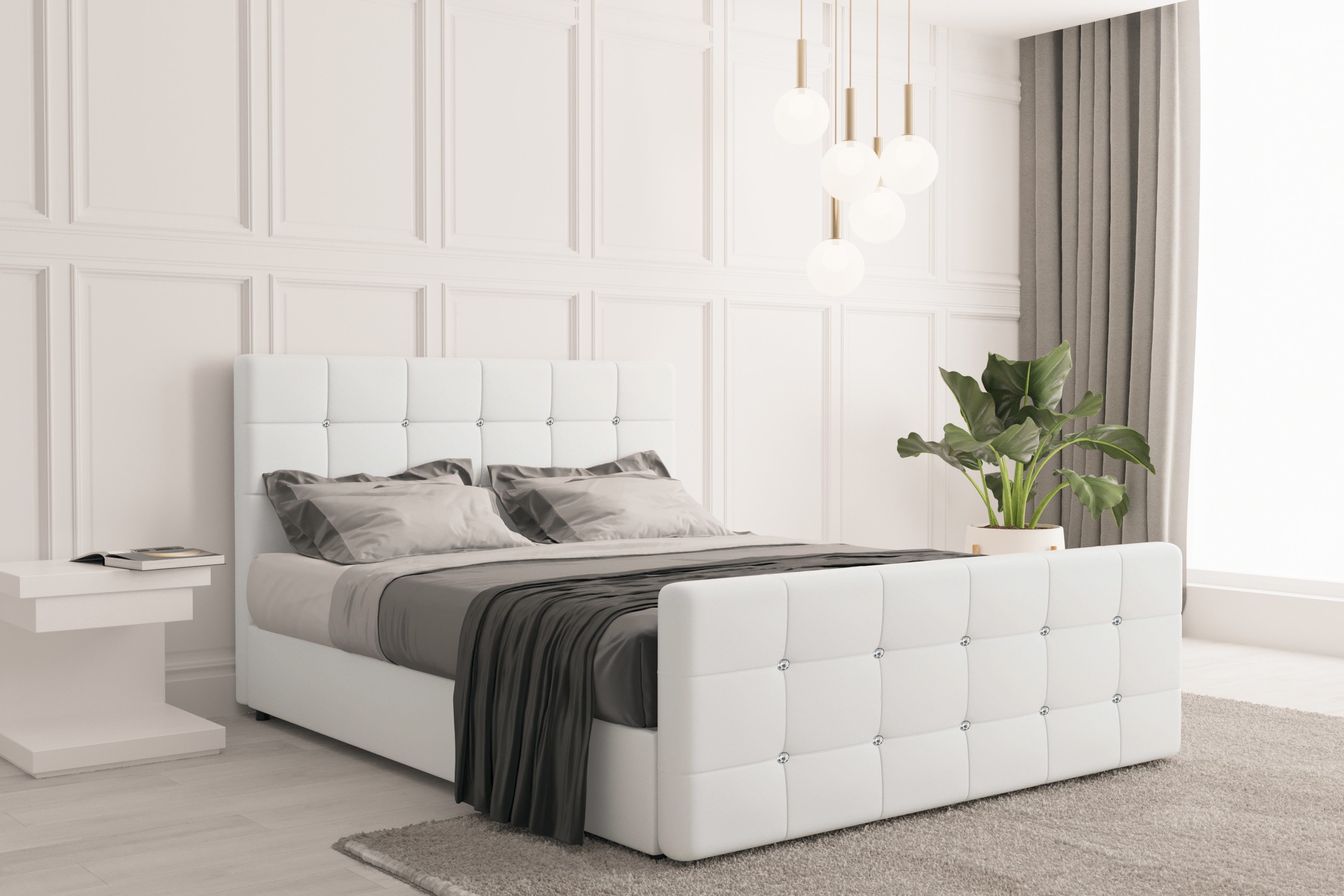 Kaiser Möbel Boxspringbett mit bettkasten und matratze, ROMA Kunstleder, To günstig online kaufen