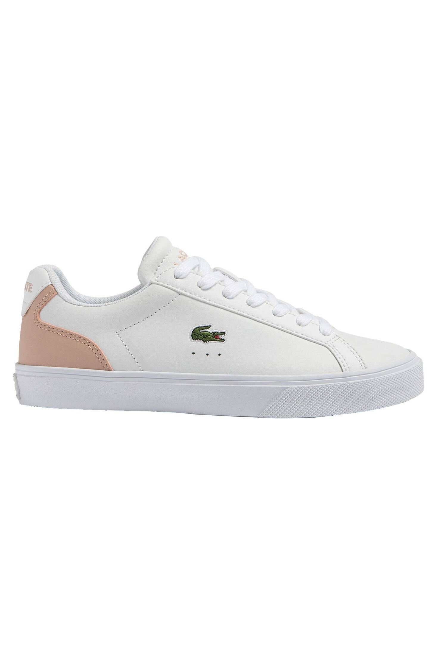 Lacoste Damen Sneaker LEROND PRO BASELINE LEATHER Sneaker weiss/rosa (982)