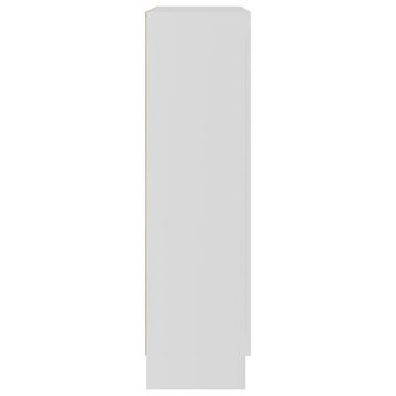 furnicato Bücherregal Vitrinenschrank Weiß 82,5x30,5x115 cm Holzwerkstoff