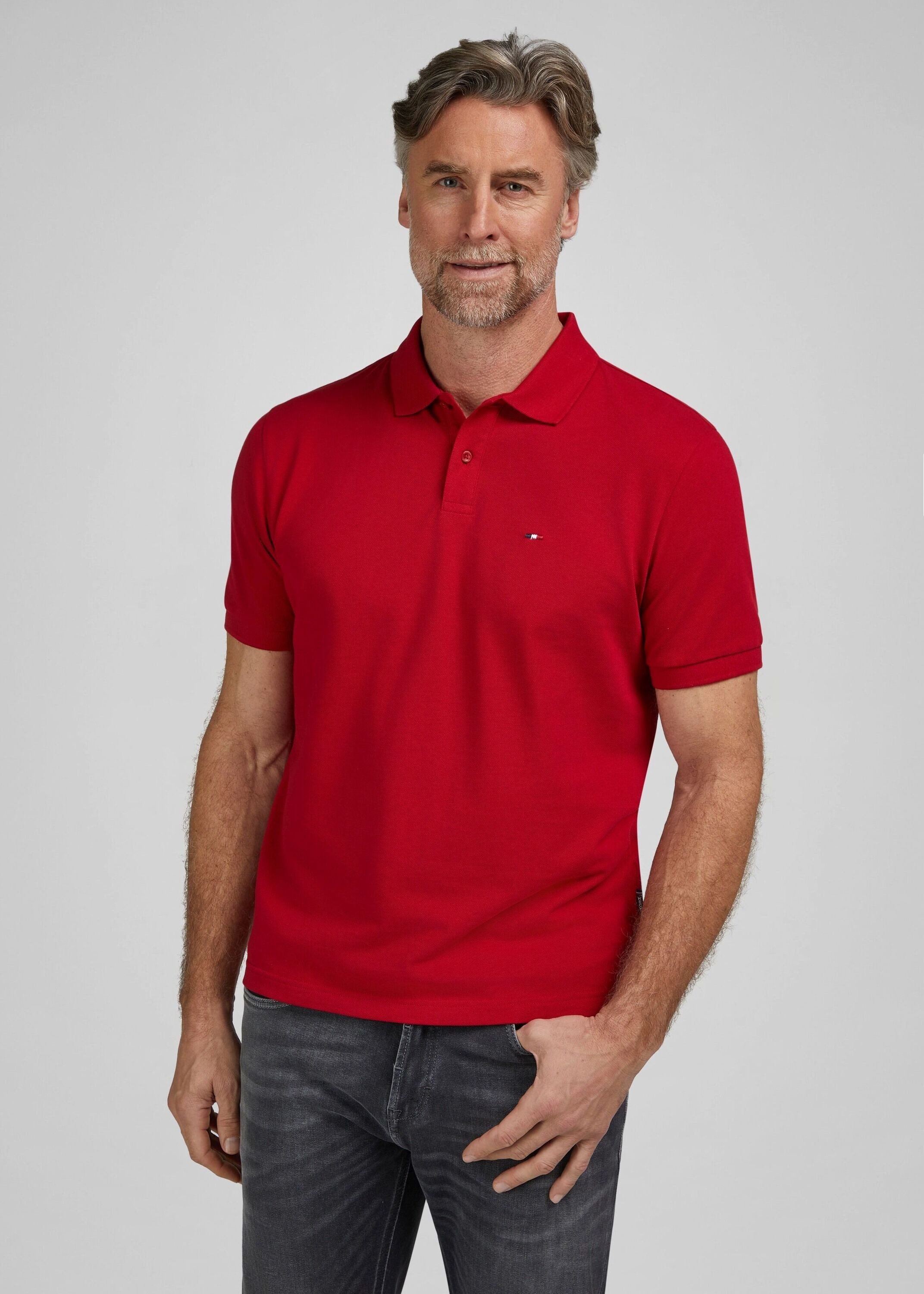 HECHTER PARIS Poloshirt (1-tlg) 100 % Bio-Baumwolle