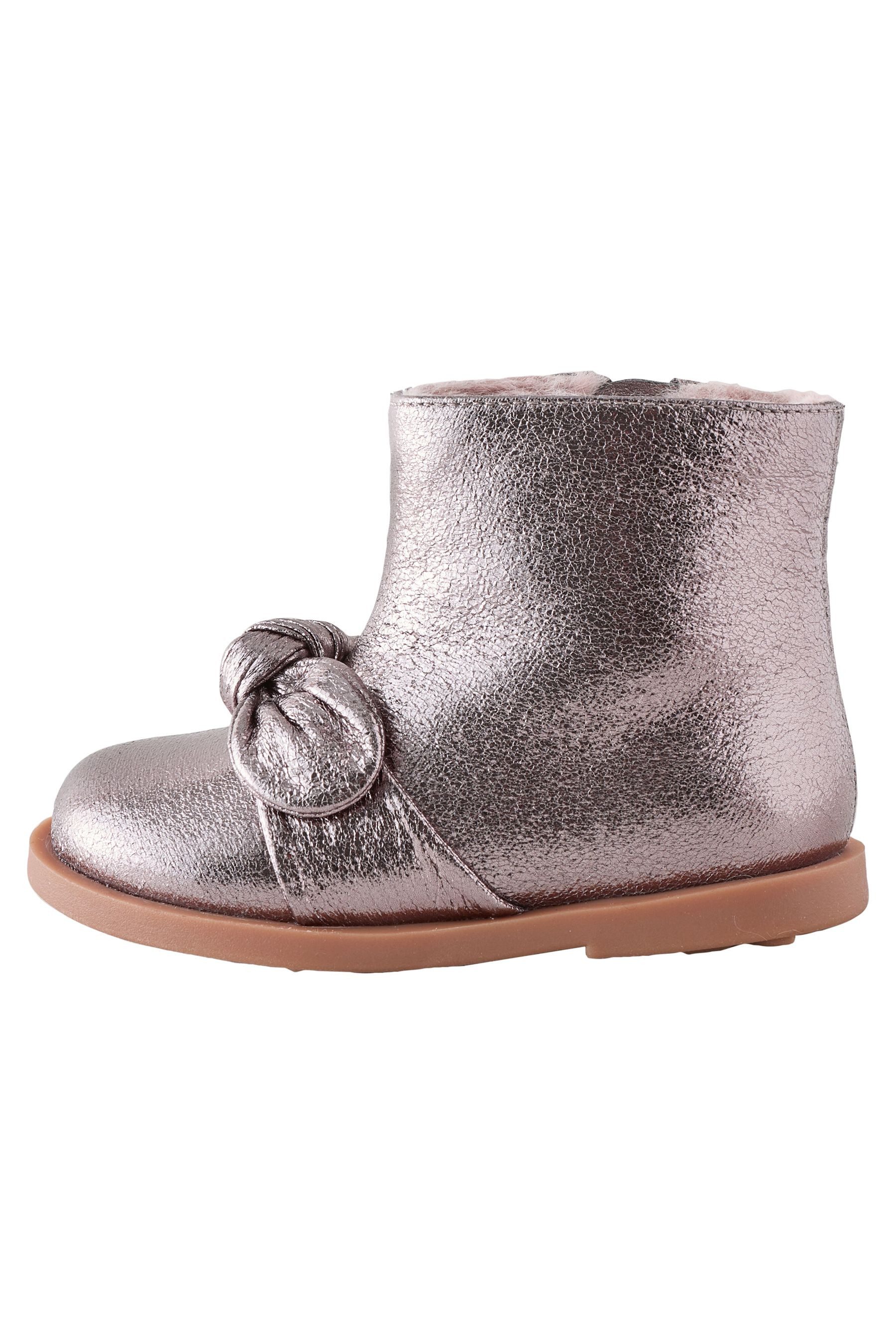 Stiefel mit Metallic-Schleife Babystiefel