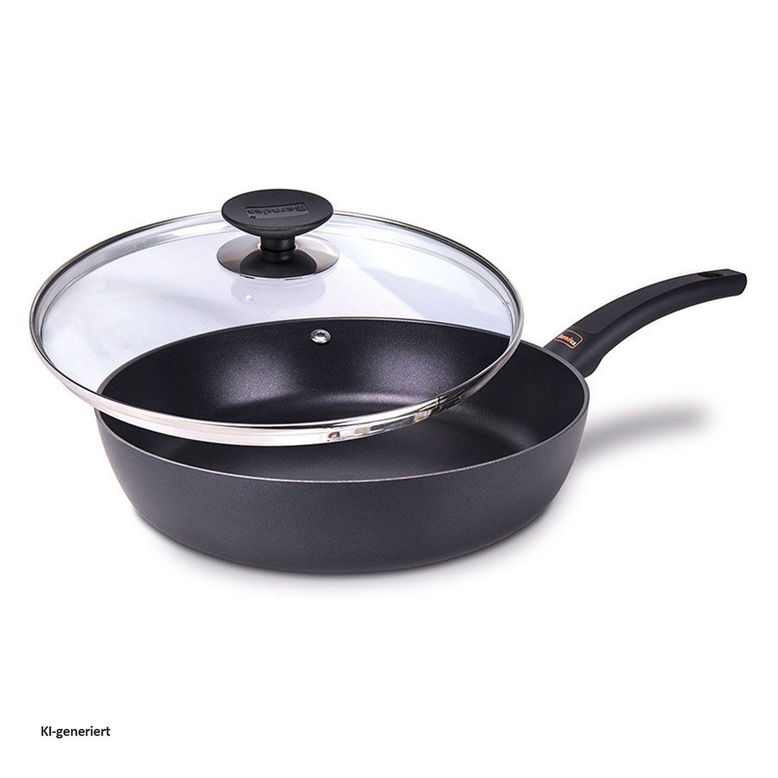Berndes Schmorpfanne Schmorpfanne mit Glasdeckel Aktion Special, Aluminium (Stück, 1-tlg., 1 Schmorpfanne mit Deckel), Bratpfanne