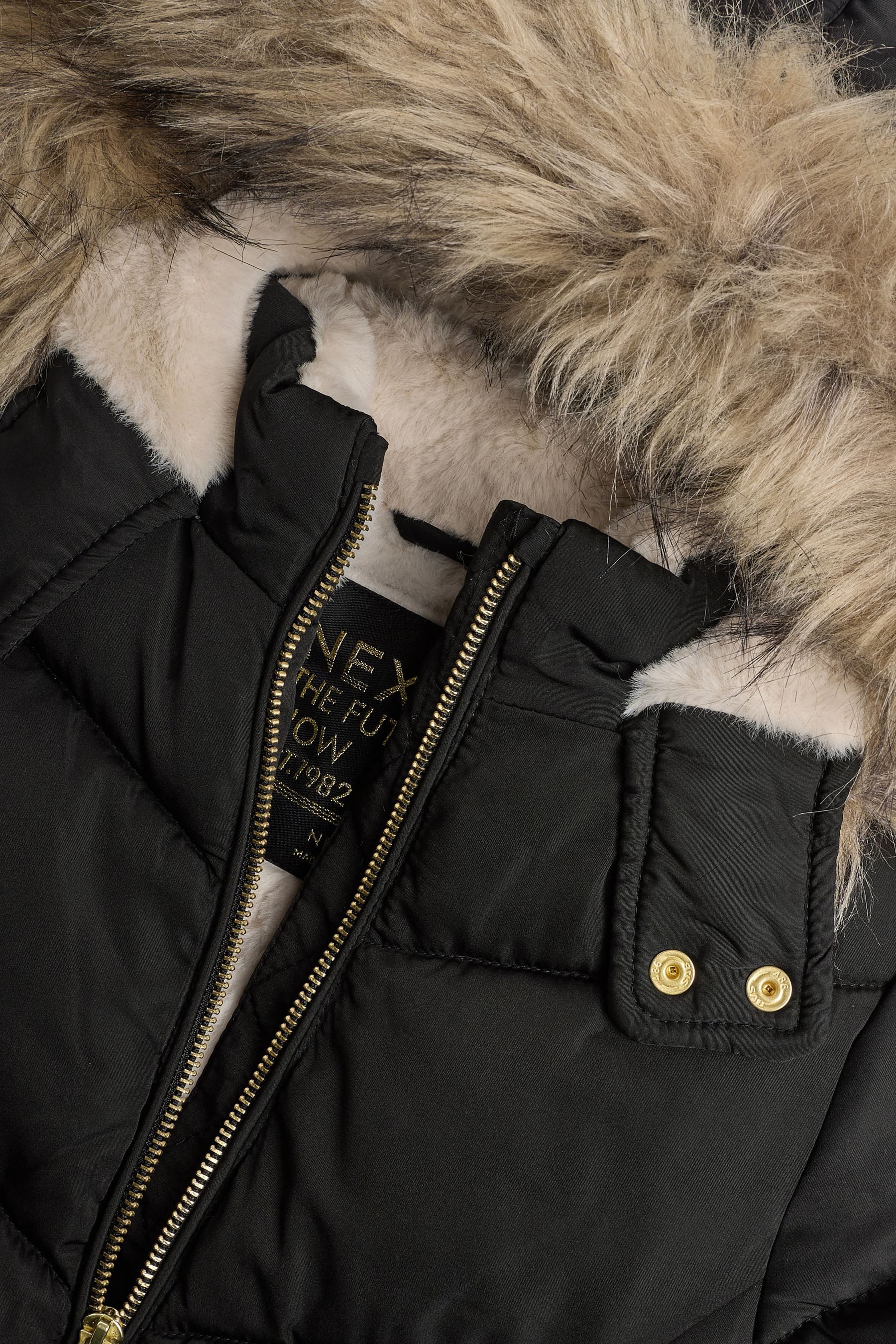 Next Steppmantel Wasserabweisende Steppjacke mit Kunstfell (1-tlg)