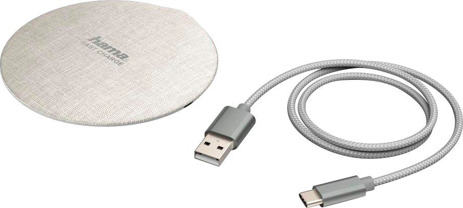 Hama QI Charger, wireless, kabellos Laden mit USB C Anschluss Ladestation
