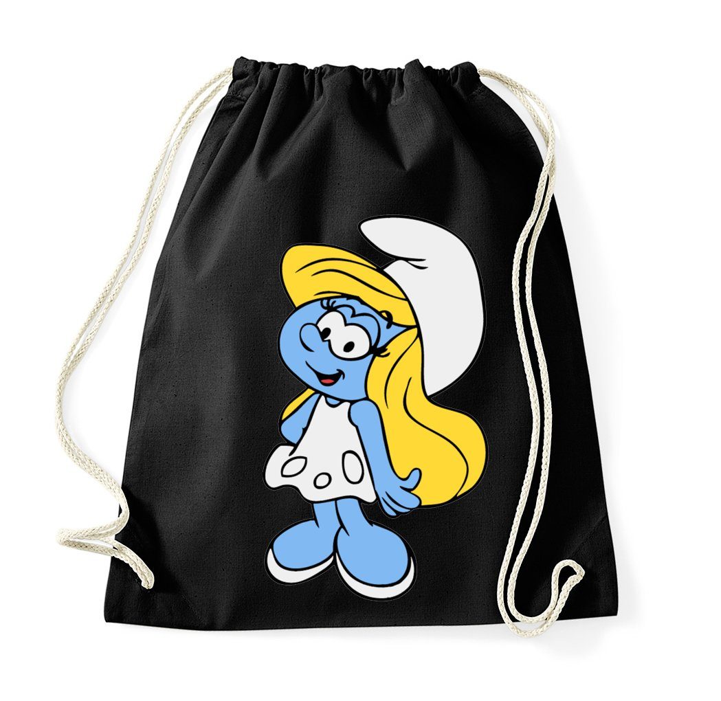 Blondie & Brownie Turnbeutel Schlumpfine Schlümpfe Papa Schlumpf Schlumpfhausen Smurf Schlumpfine