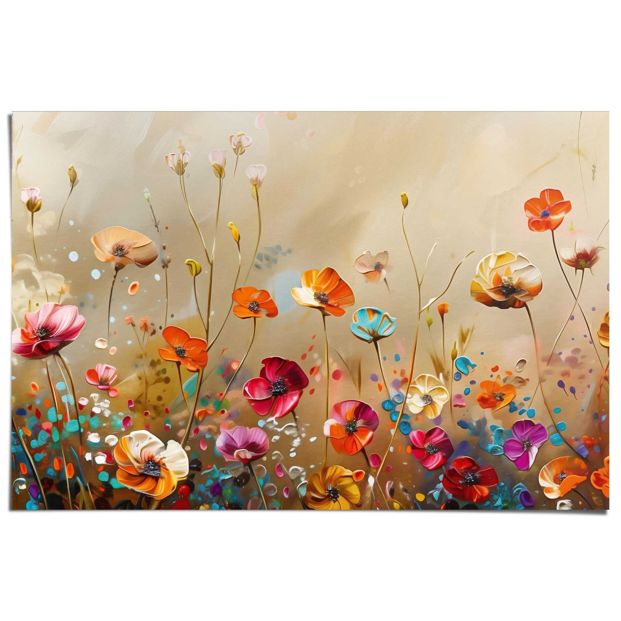 Reinders! Poster Sommerliches Blumenfeld günstig online kaufen