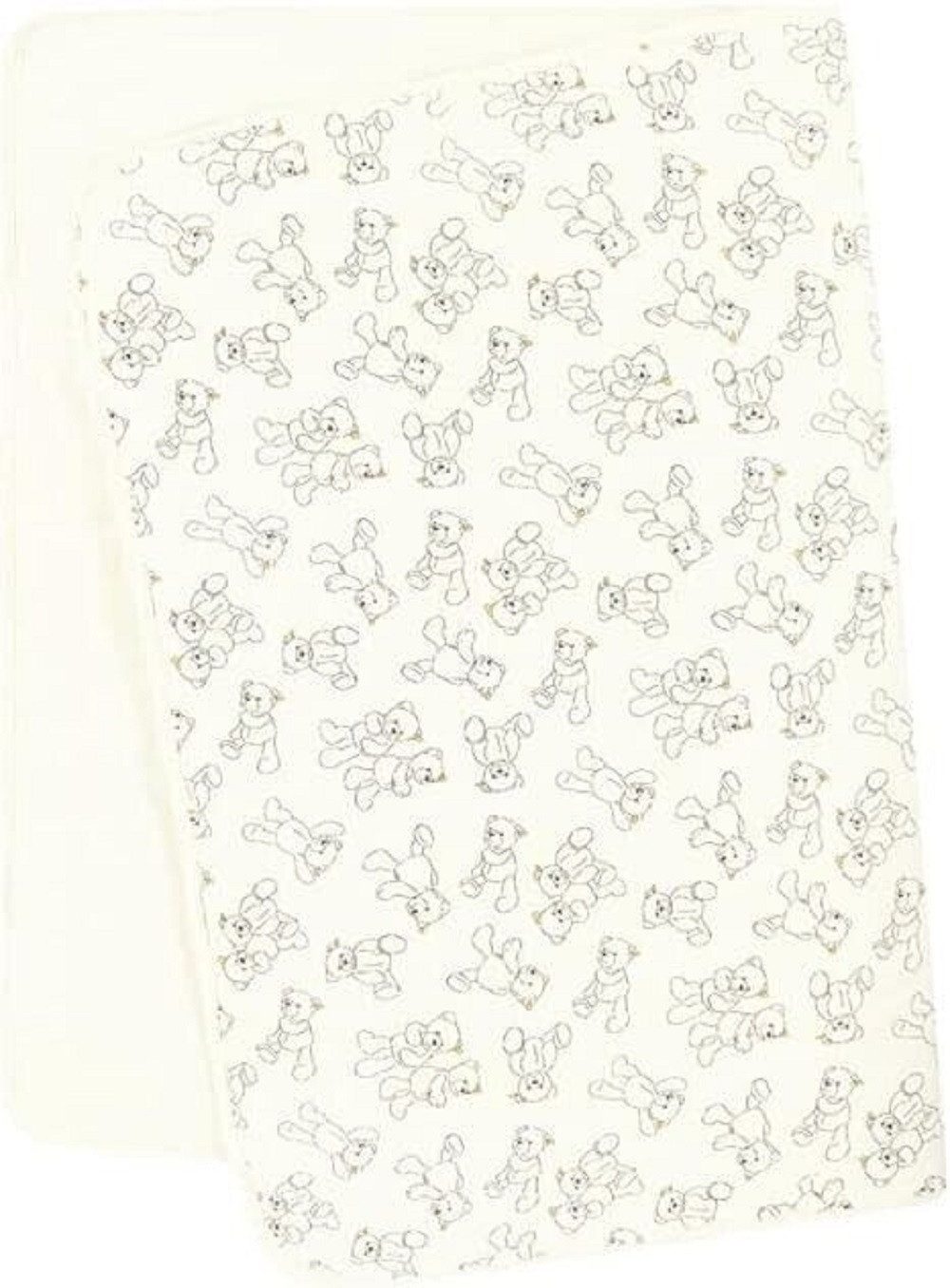 Babydecke Jerseydecke Decke Bär Bärchen beige günstig online kaufen