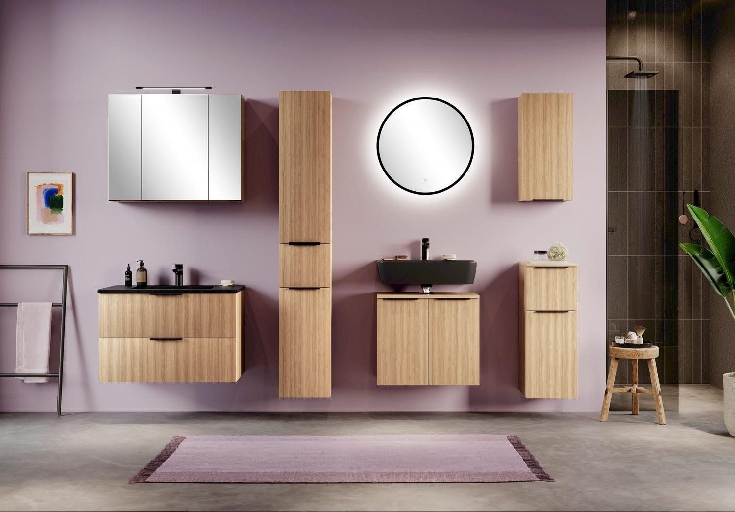 Vito Hängeschrank MENZO, Tiara Eiche Dekor, 1 Tür, Soft-Close, B 30 x H 64 x T 20 cm