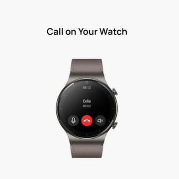 Huawei Exquisite Smartwatch Smartwatch (Android iOS), Watch GT 2 Pro Sport in Schwarz Eleganz, Innovation und Deutsche