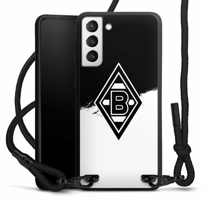 DeinDesign Handyhülle Borussia Mönchengladbach Gladbach Bundesliga Samsung Galaxy S21 5G Premium Handykette Hülle mit Band