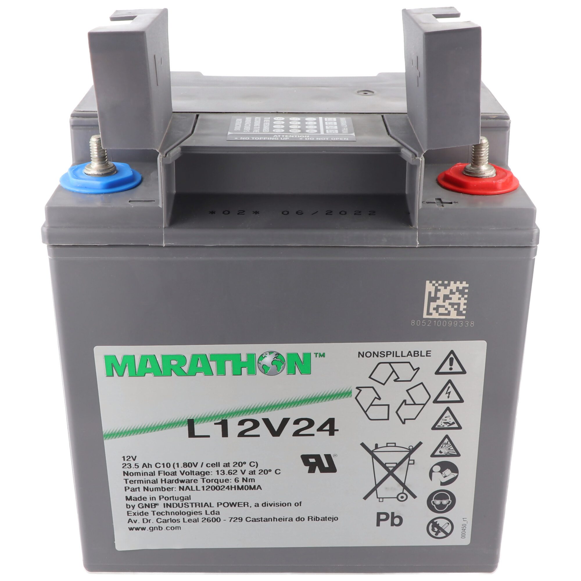 Exide Sonnenschein Marathon L12V24 12Volt 23,5Ah Akku 23500 mAh (12,0 V)