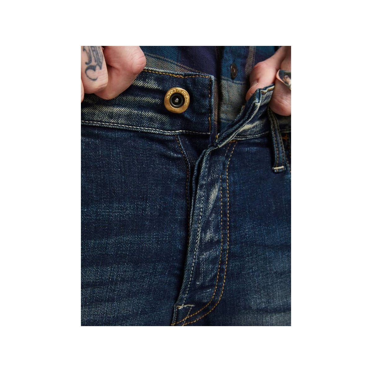 Jack (1-tlg) Jones blau & 5-Pocket-Jeans