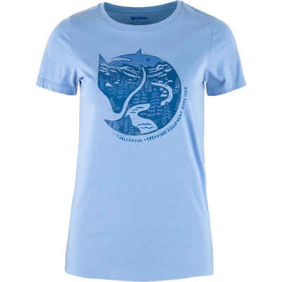 Fjällräven Funktionsshirt FJÄLLRÄVEN Arctic Fox Print T-Shirt W Blau