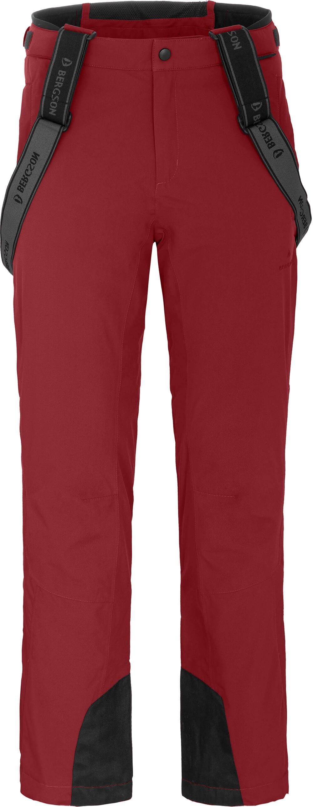 Bergson Skihose FLEX rot Wassersäule, light Normalgrößen, 20000mm Skihose, Herren unwattiert, dahlia