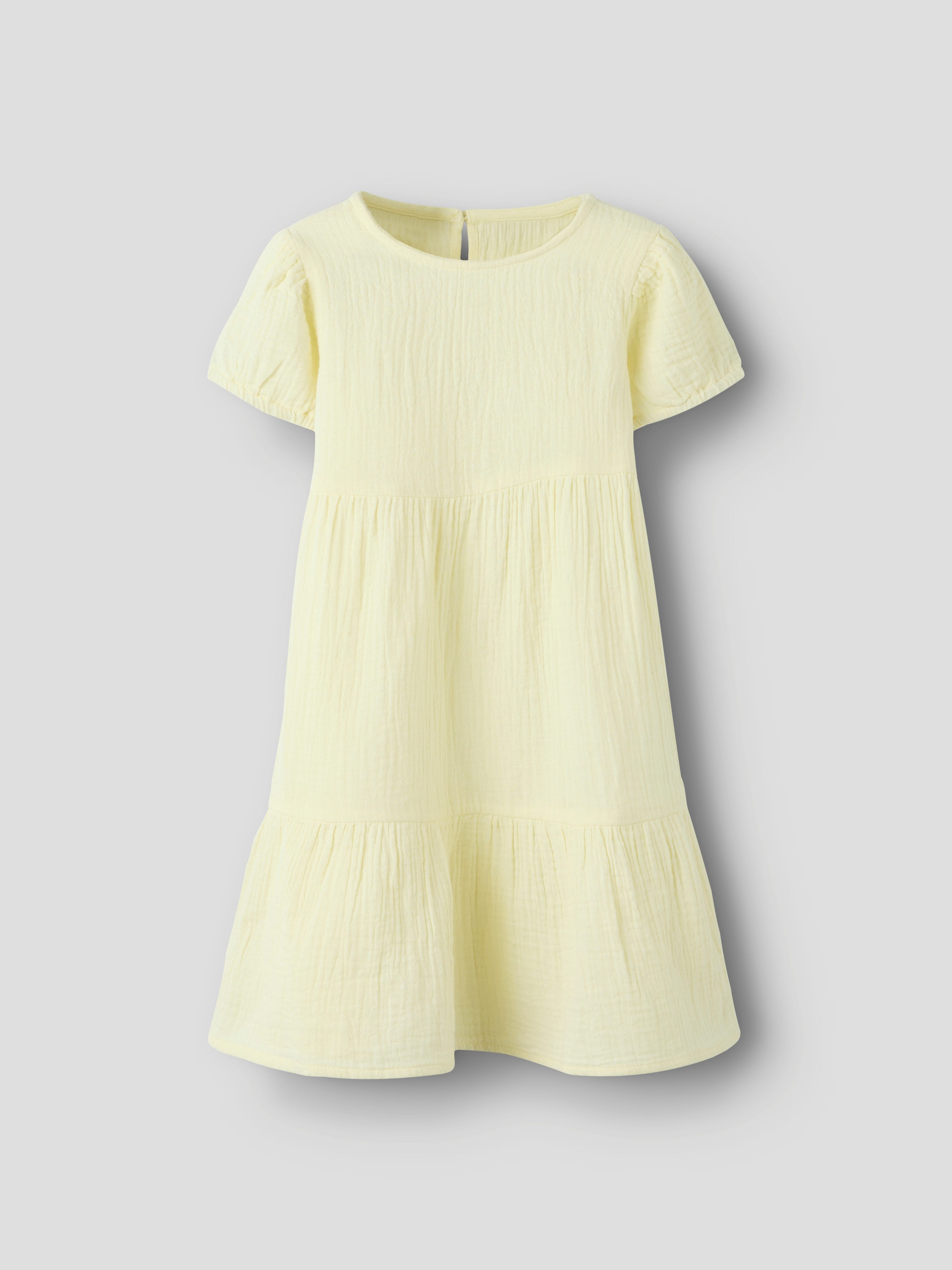 Name It Tunikakleid NMFJASMIN SS DRESS NOOS Baumwolle - Musselin, mit Volant