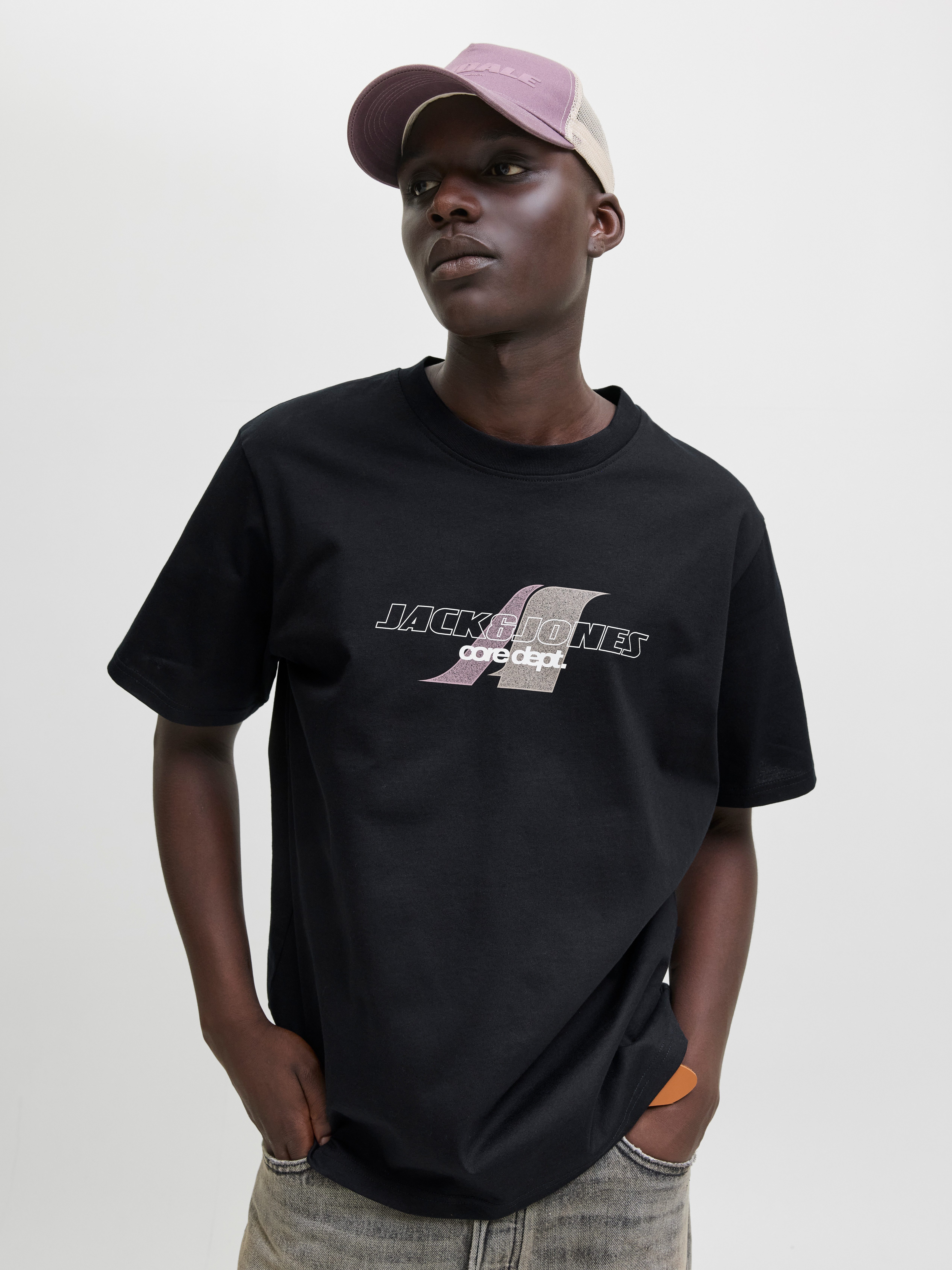 Jack & Jones T-Shirt JCOTIER FRONT PRINT TEE SS CREW NECK günstig online kaufen