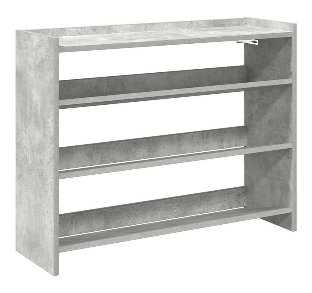 vidaXL Schuhregal Schuhregal Betongrau 80x25x62 cm Holzwerkstoff, 1-tlg.