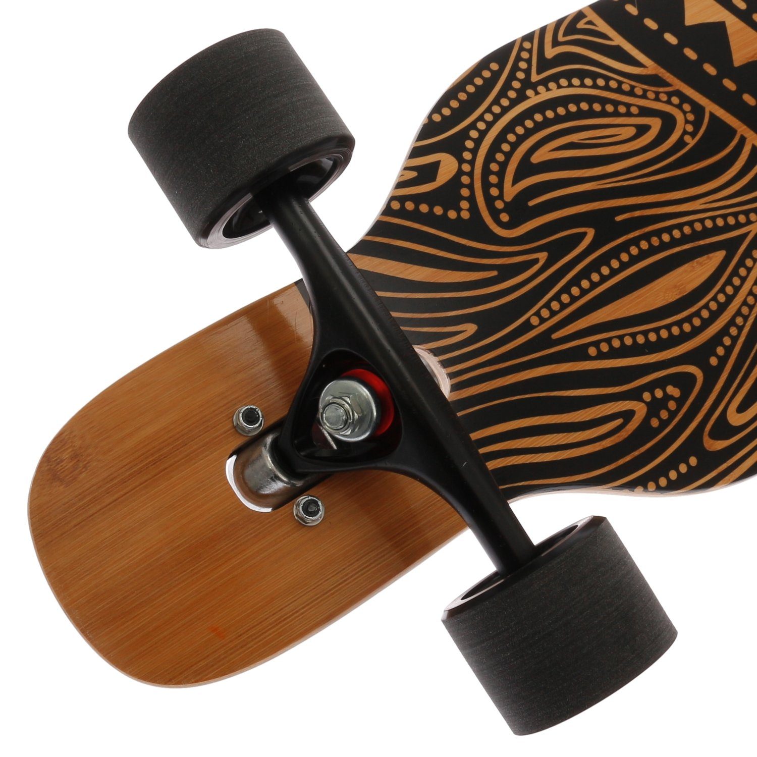 FunTomia Longboard Camber Ahornholz Longboard in 3 Flex Stufen + T-Tool, Camber Twin Tip