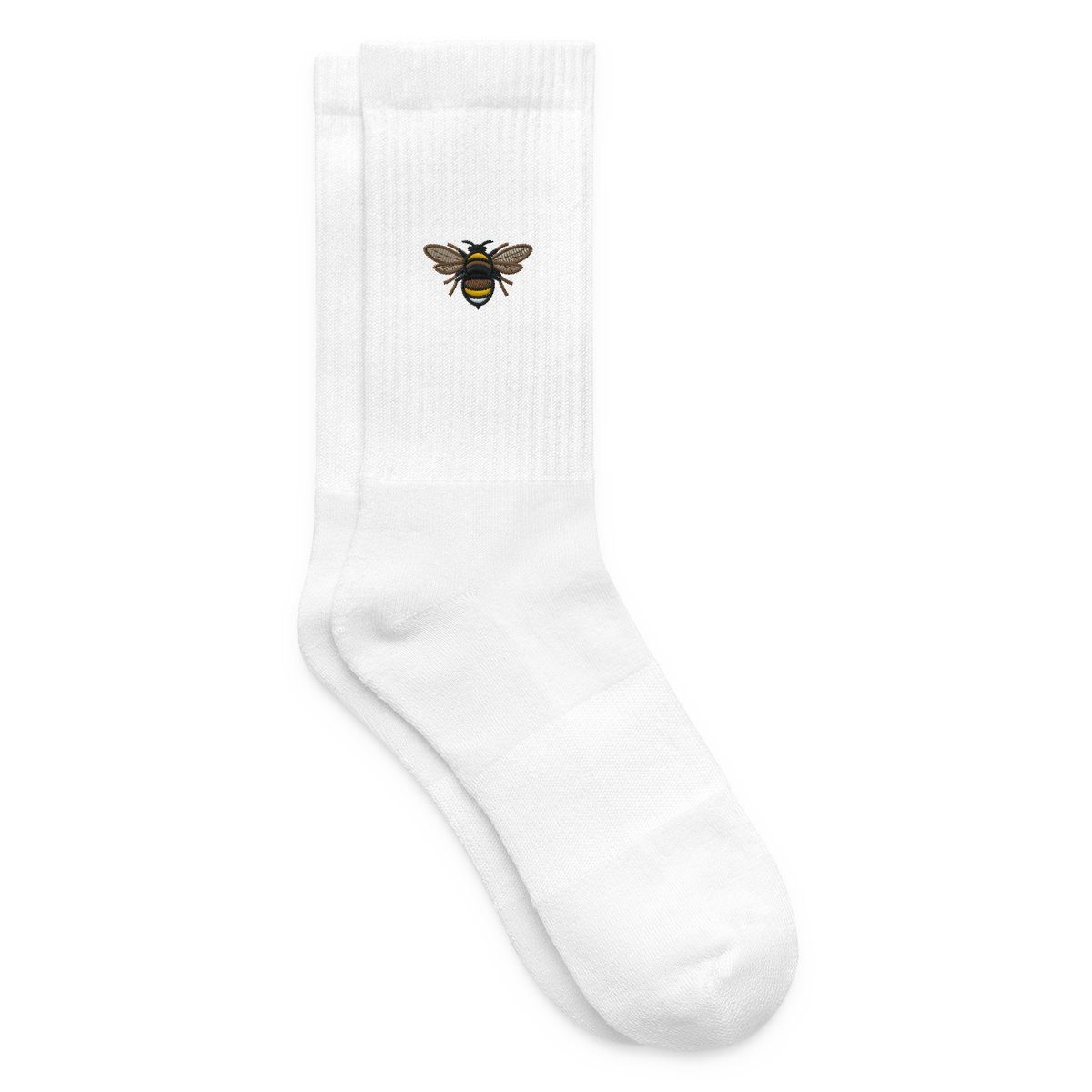 Spreadshirt Socken Stickmotiv Hummel Lustiges Tier Design Tennissocken (1-Paar)