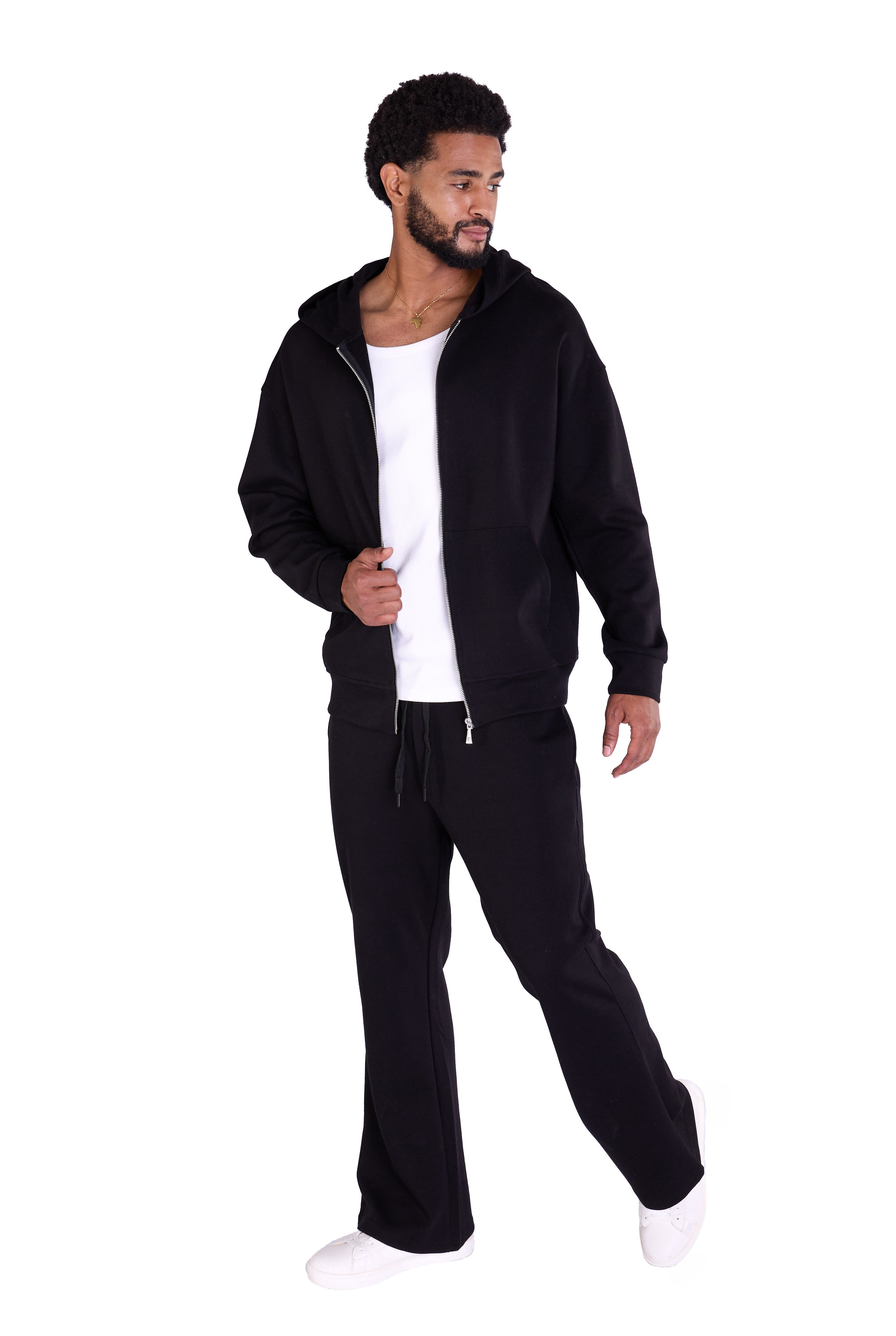 Denim Distriqt Trainingsanzug Lässiger Loose Fit Trainingsanzug (2-tlg) günstig online kaufen