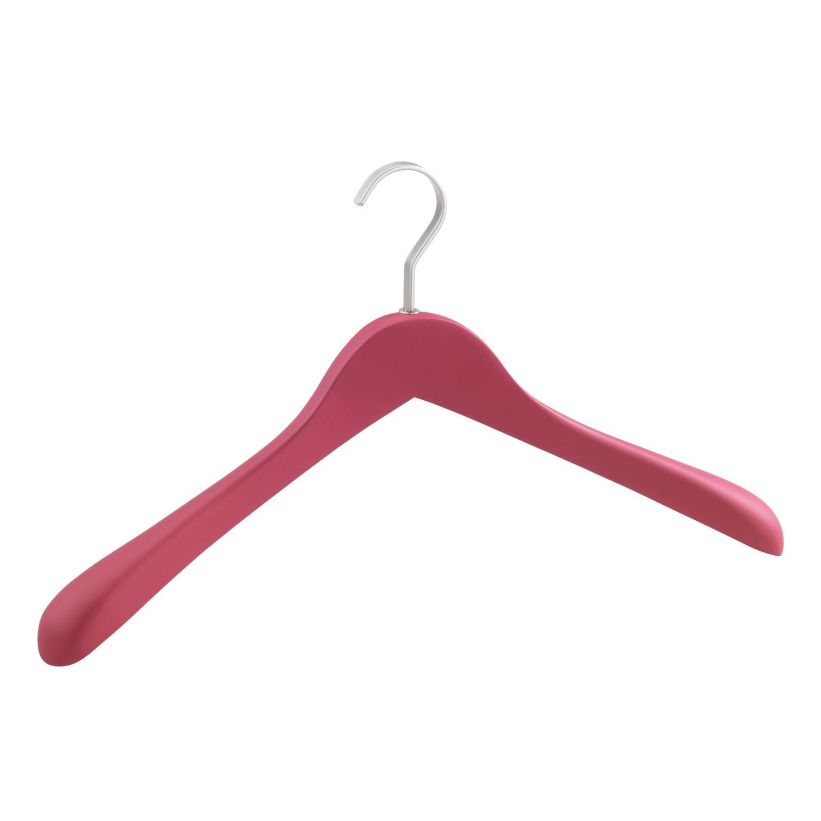 WENKO Kleiderbügel Wenko Kleiderbügel Typ New York pink Garderobenbügel Wäschebügel Holzb