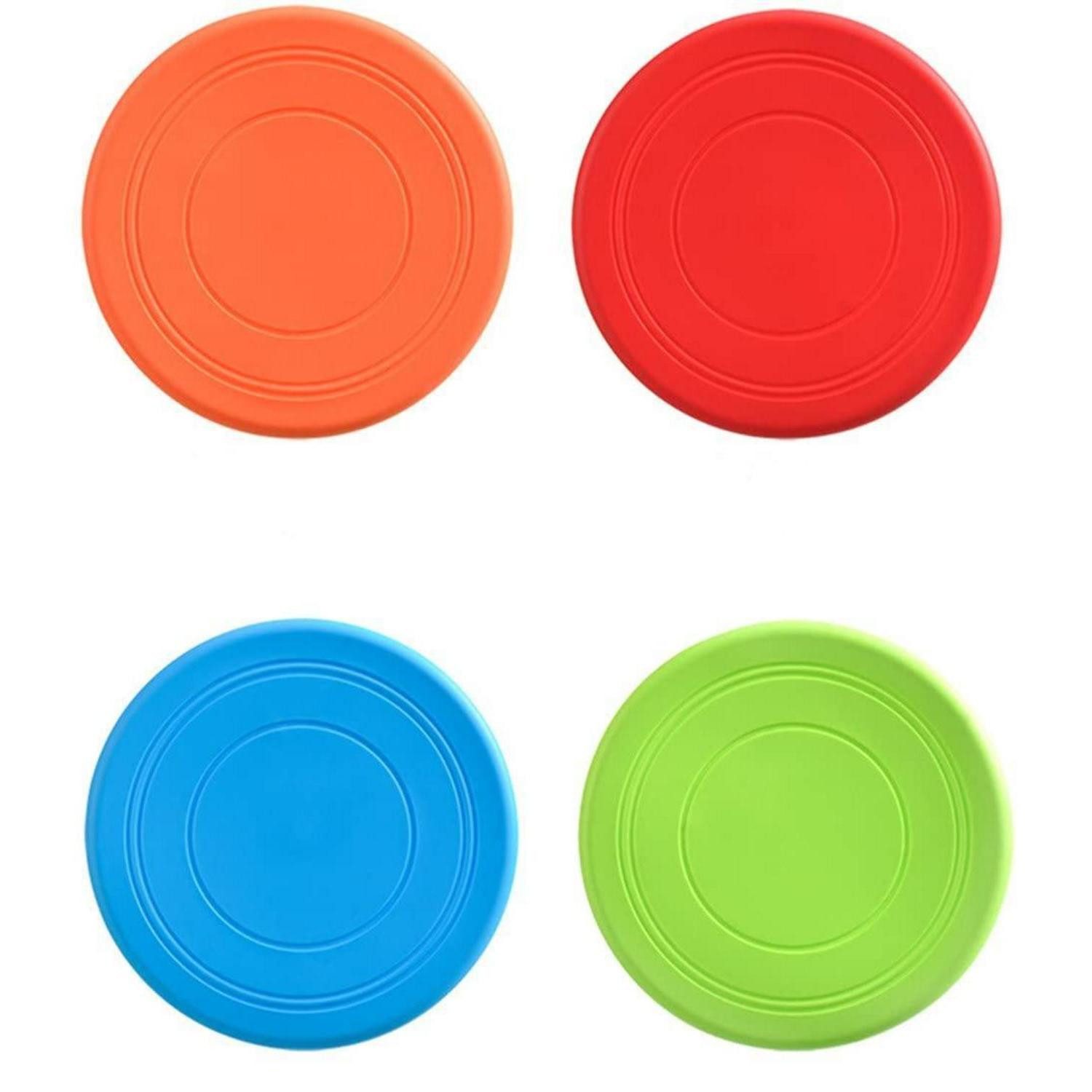 LuxusKollektion Wurfscheibe Hunde Frisbee 4er Set 17.8cm Schwimmfähig (4-St)