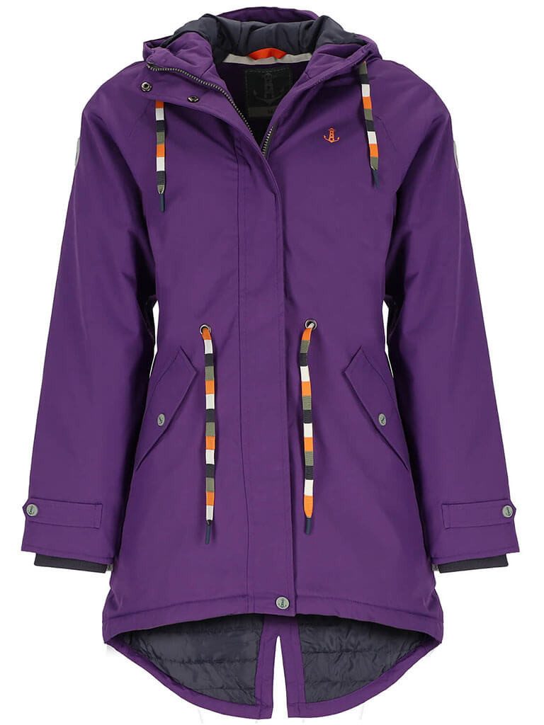 Leitfeuer Funktionsjacke 50952 Damen Outdoor-Jacke mit wattiertem Steppfutter, Kapuze und Taillenzug