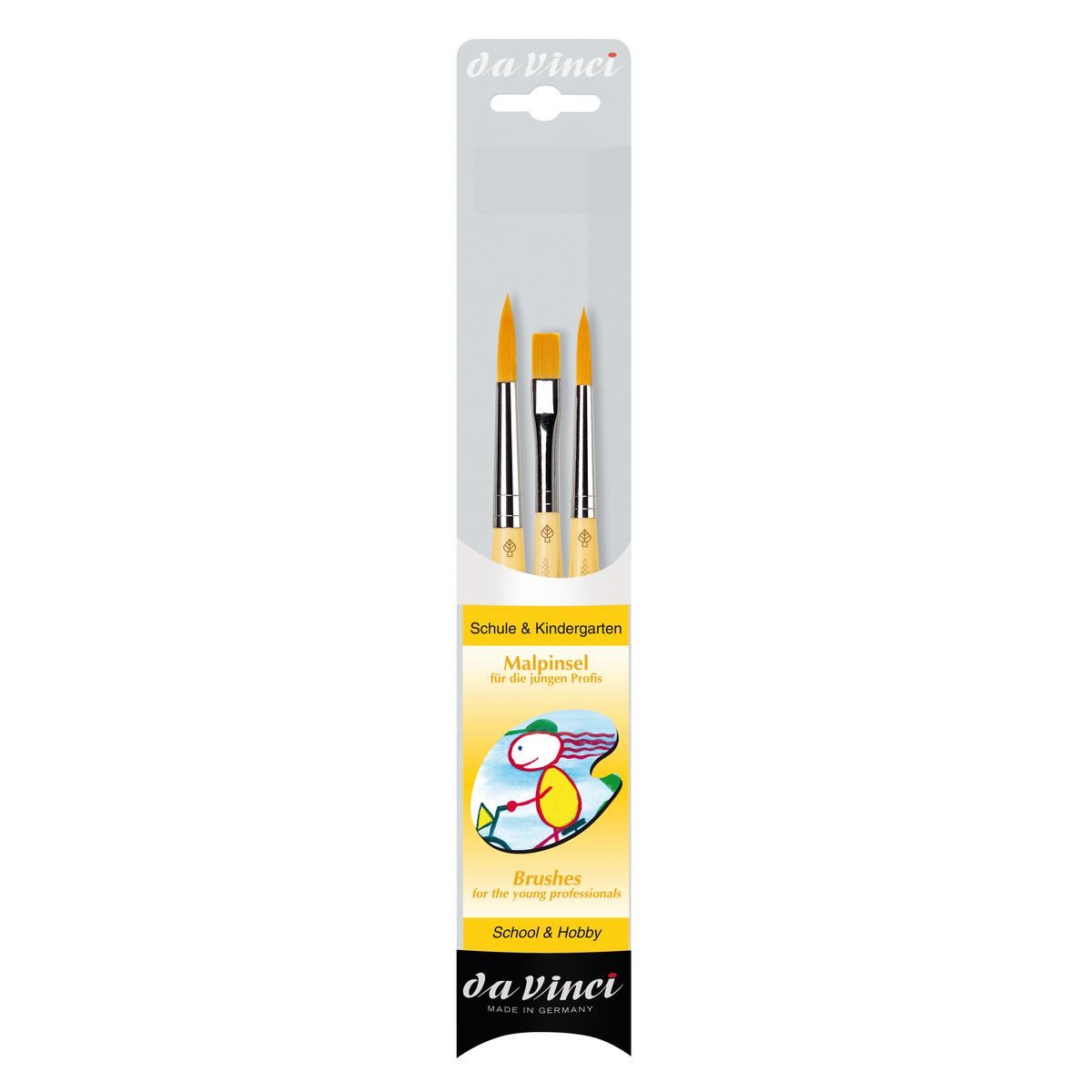 Da Vinci Malpinsel da Vinci Pinselset Junior Schule & Kindergarten 3 Stück