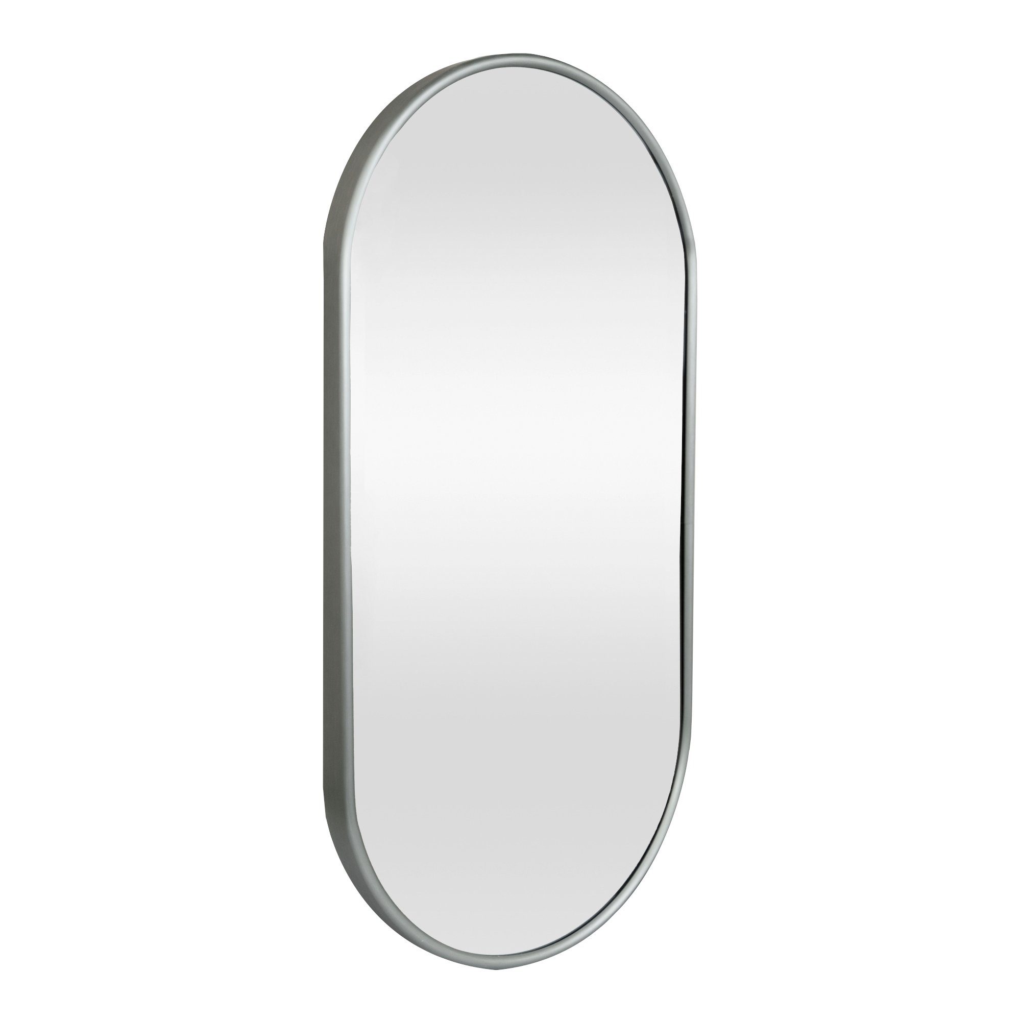 en.casa Wandspiegel, »Picciano« Spiegel mit Aluminiumrahmen oval 30x60 cm G günstig online kaufen