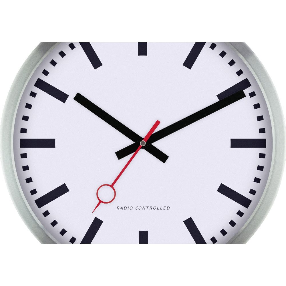 EUROTIME Wanduhr EUROTIME 53820-05 Funk Wanduhr 30 cm Schwarz