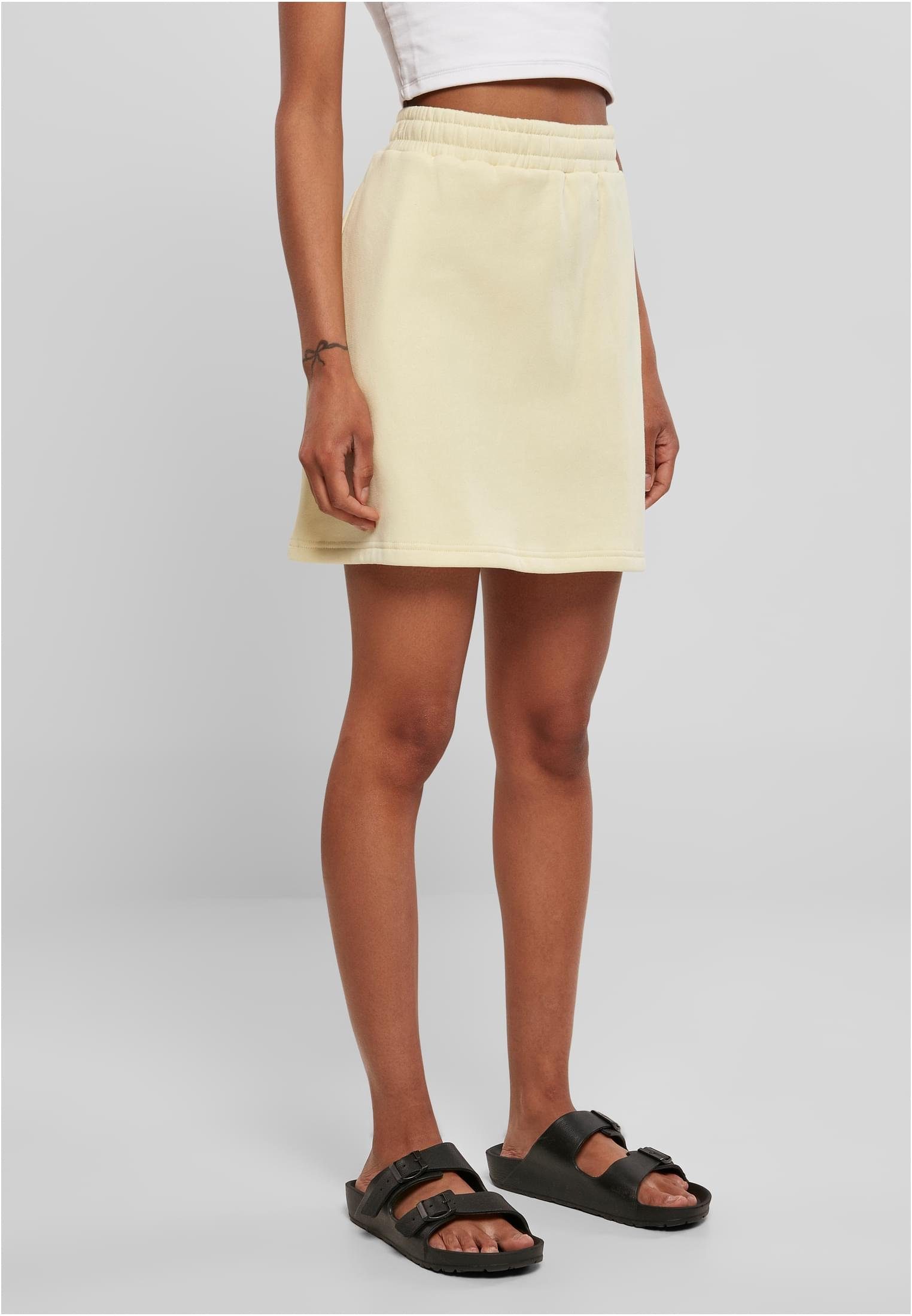 softyellow Ladies URBAN Organic CLASSICS (1-tlg) Mini Damen Jerseyrock Skirt Terry