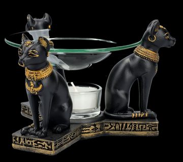 Figuren Shop GmbH Duftlampe Duftlampe - Ägyptische Bastet - Katzengöttin altes Ägypten Dekoration