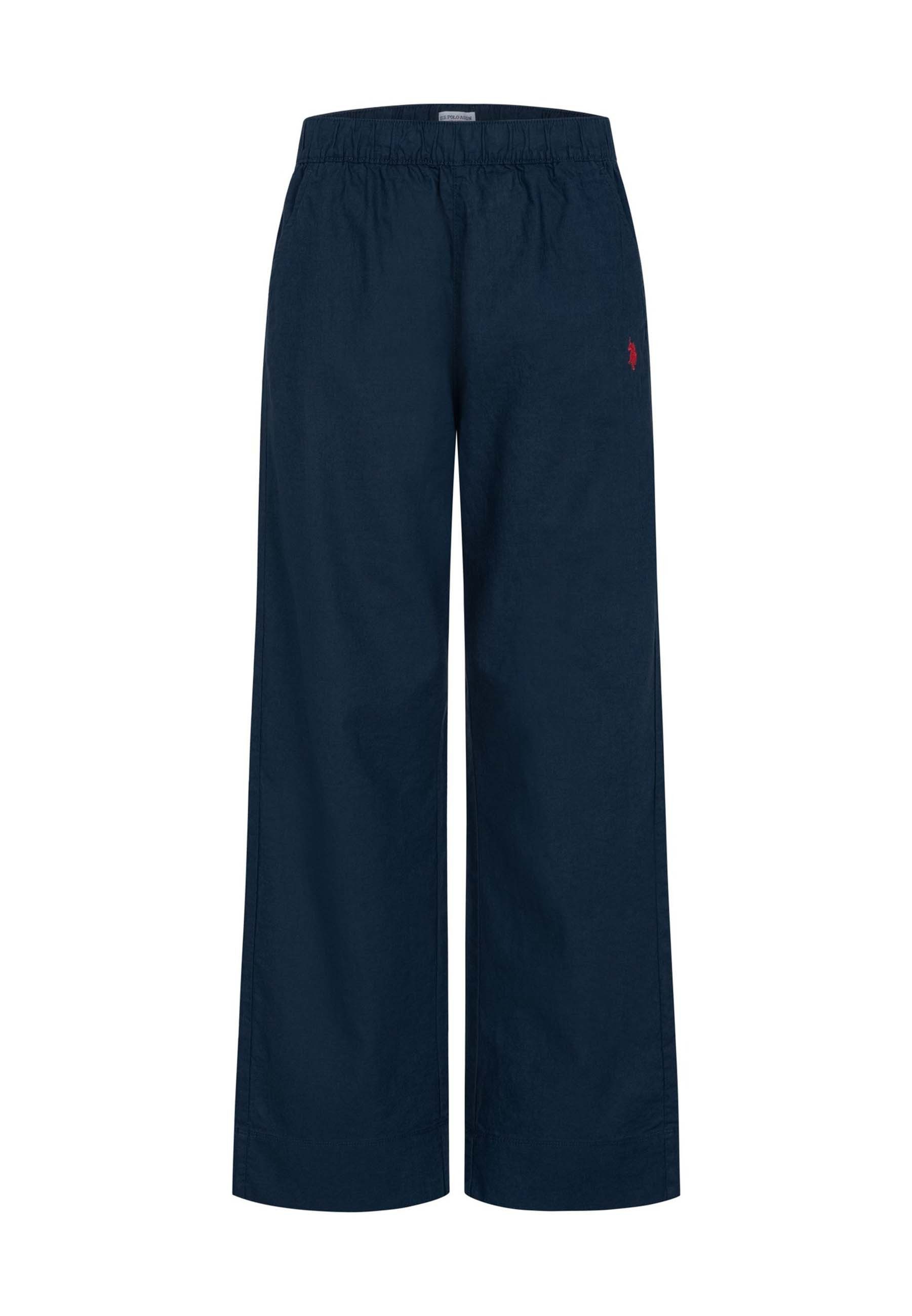 U.S. Polo Assn. Leinenhose USMoolly Damen - Sommerhose luftig mit elastischem Bund Leichte Hose aus Leinenmix mit Taschen und Komfortbund – Bild 5 von 5