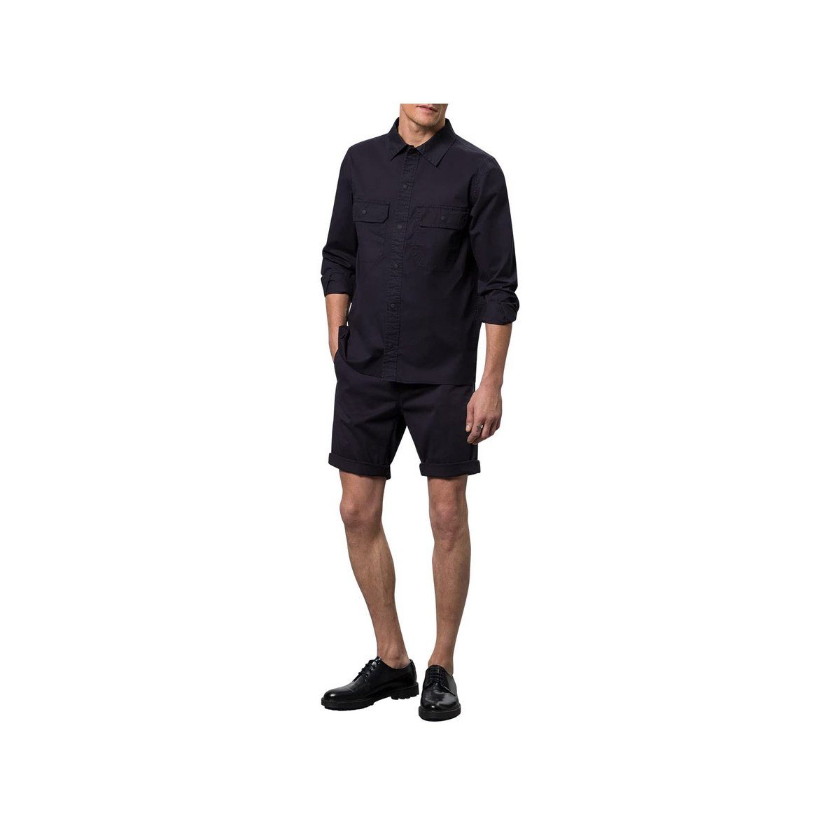 Cardin (1-tlg., regular marine Pierre Angabe) Cargoshorts keine blau