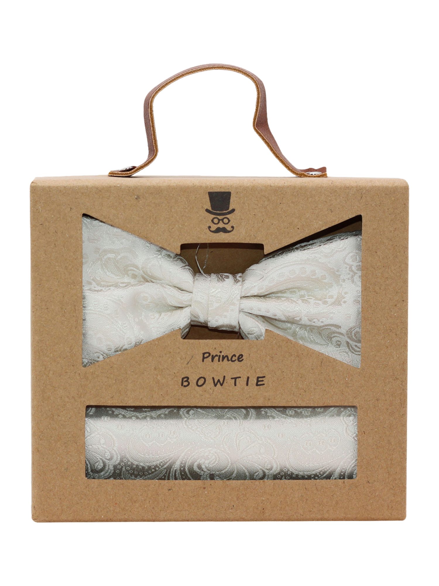 Prince Bowtie Fliege color:grau,type:Festlich,material:Seide,design:Paisley